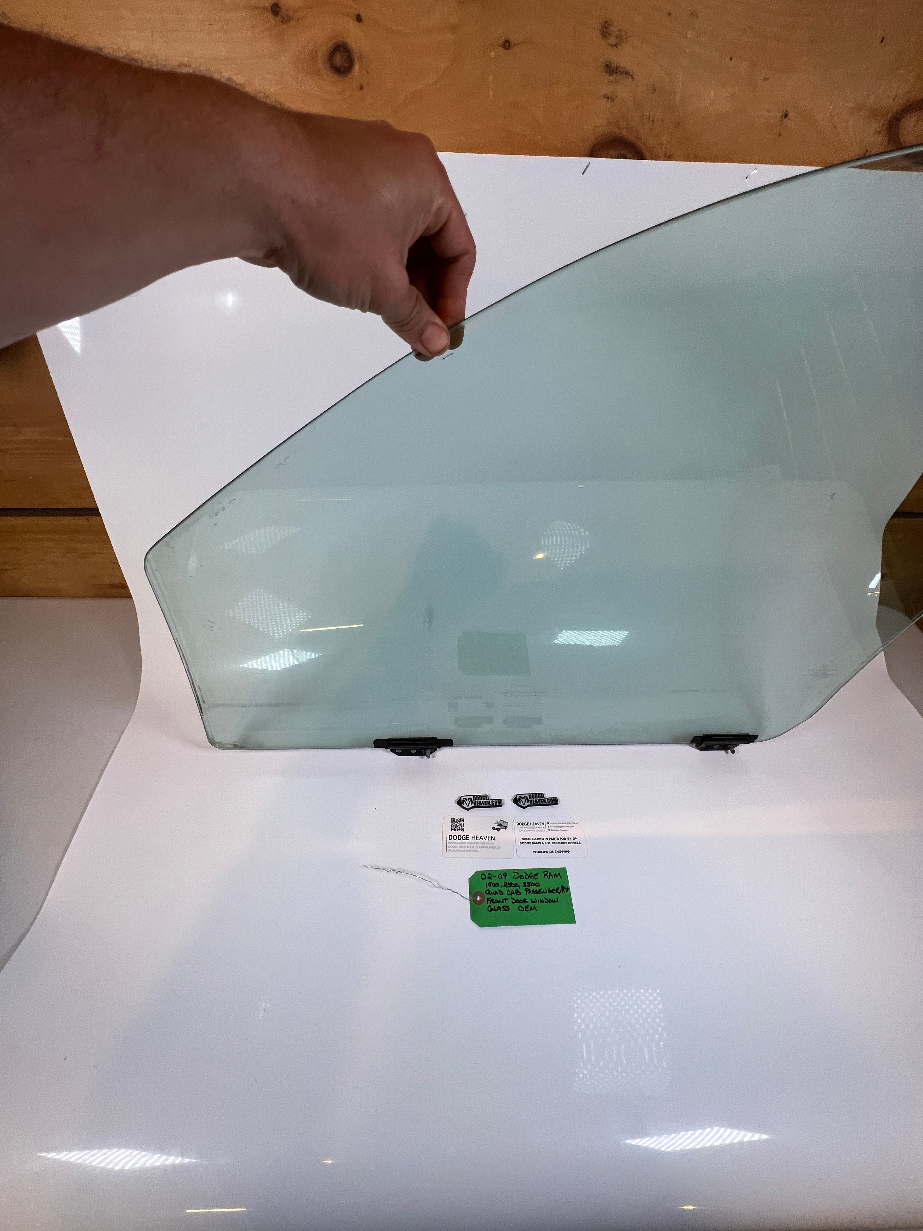 2002-2009 Dodge Ram Front Driver Side Door Window Glass Quad Cab LH