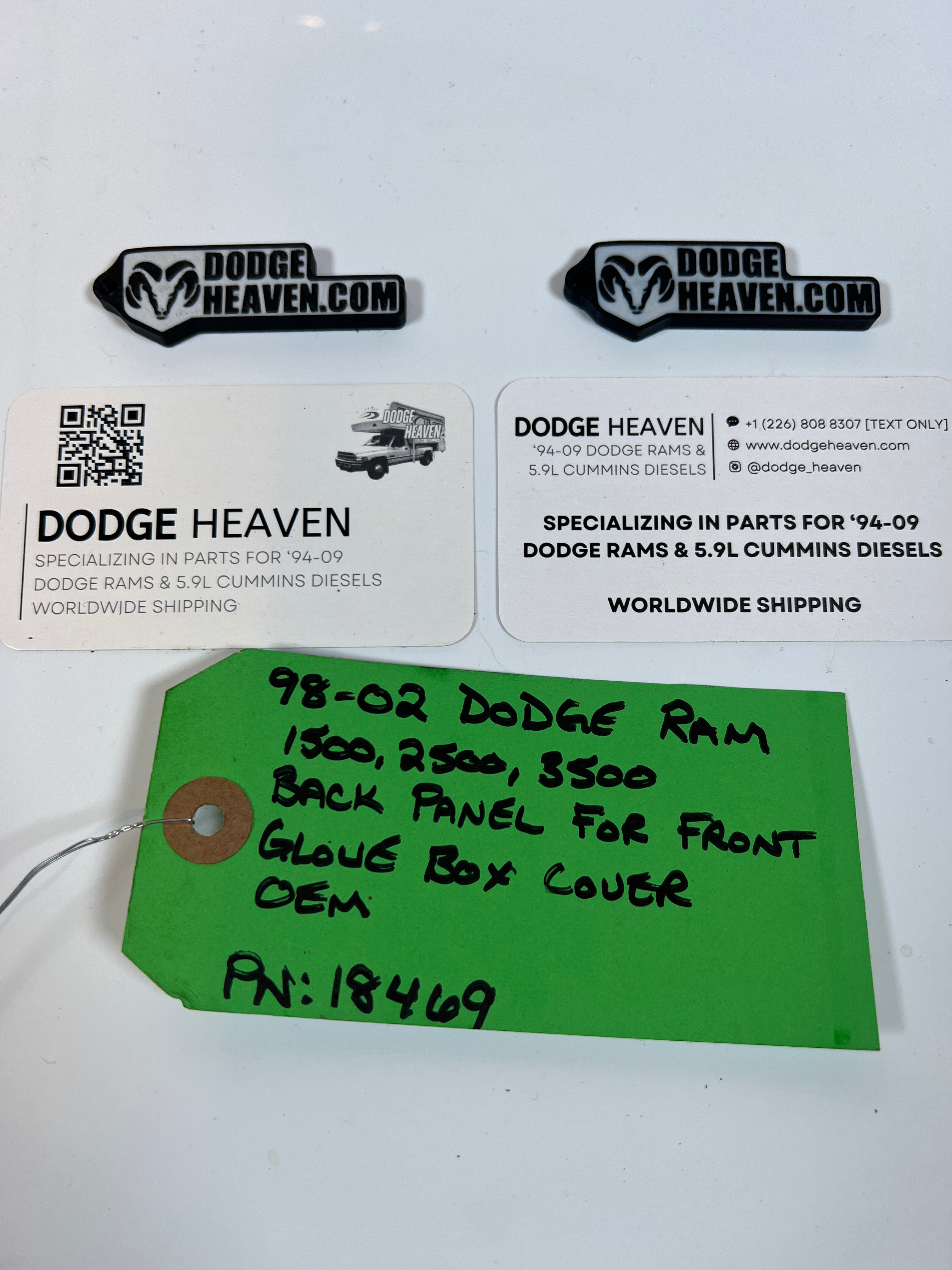 1998-2002 Dodge Ram 1500 2500 3500 Glove Box Inner Back Panel