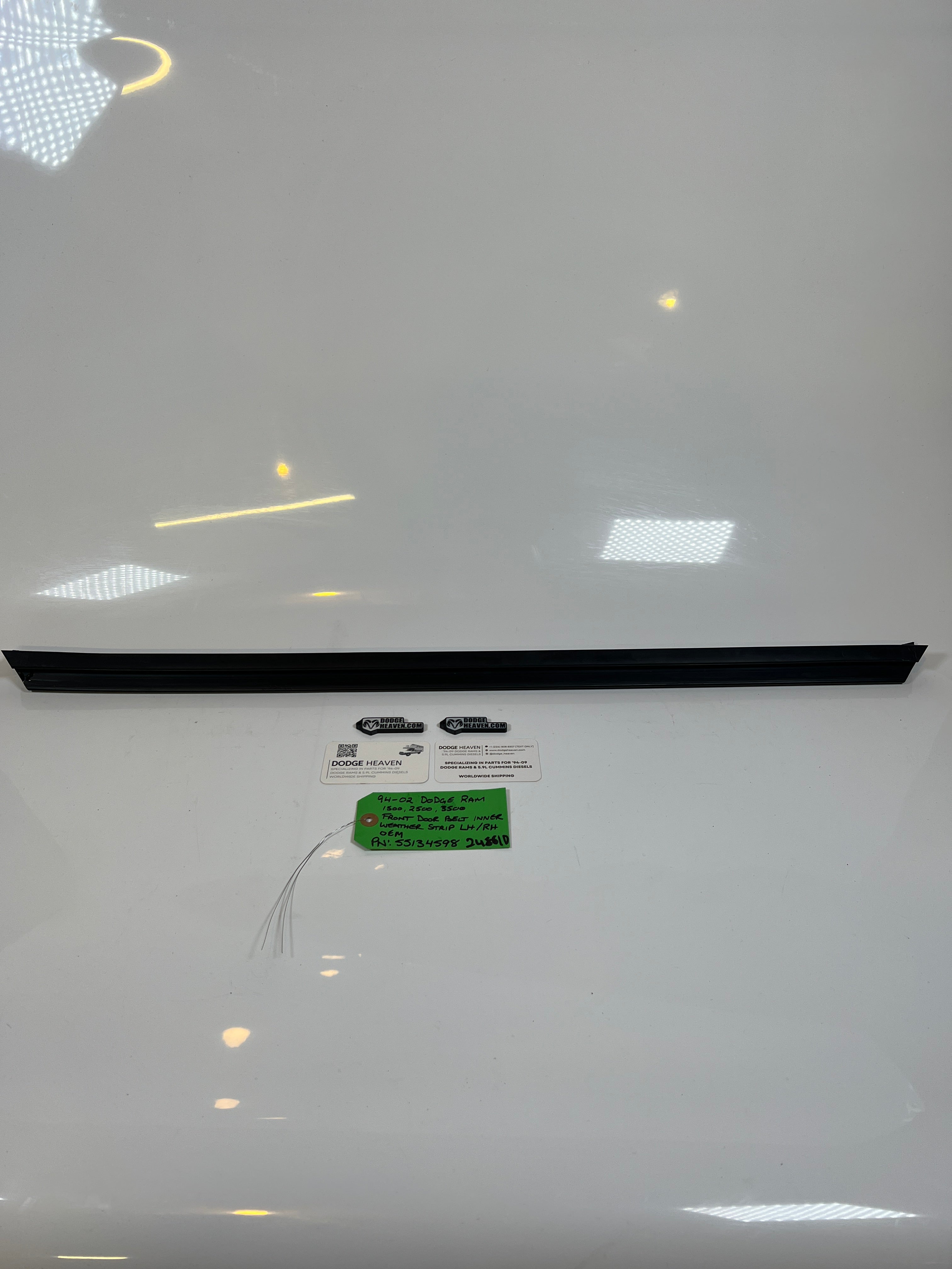 1994-2002 Dodge Ram 1500 2500 3500 Front Door belt Inner Weather Strip LH/RH