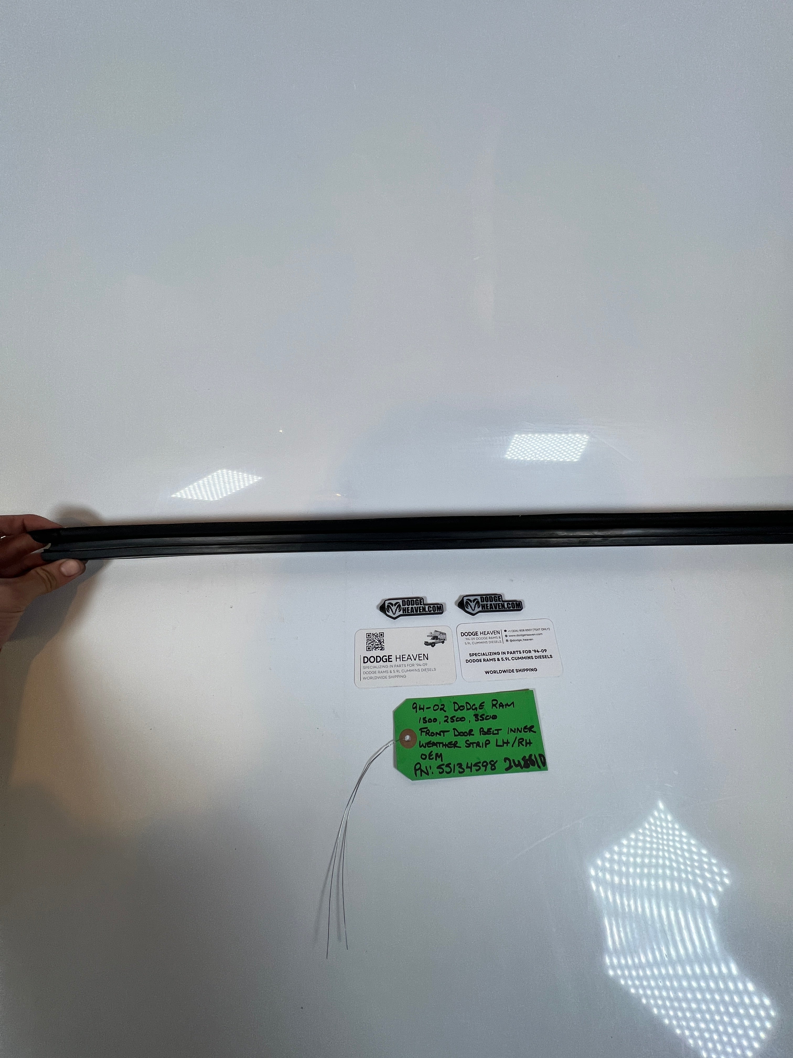 1994-2002 Dodge Ram 1500 2500 3500 Front Door belt Inner Weather Strip LH/RH