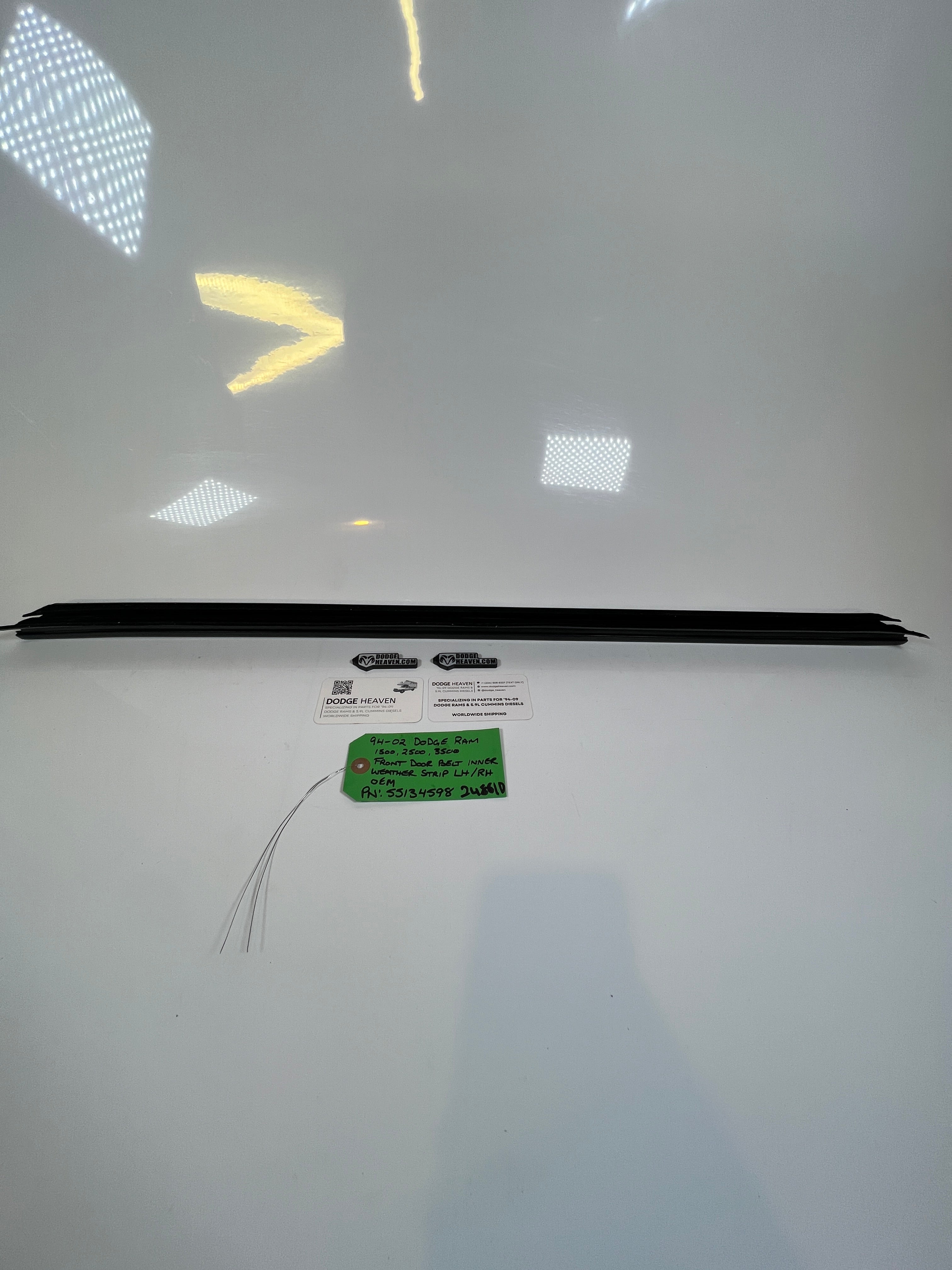 1994-2002 Dodge Ram 1500 2500 3500 Front Door belt Inner Weather Strip LH/RH