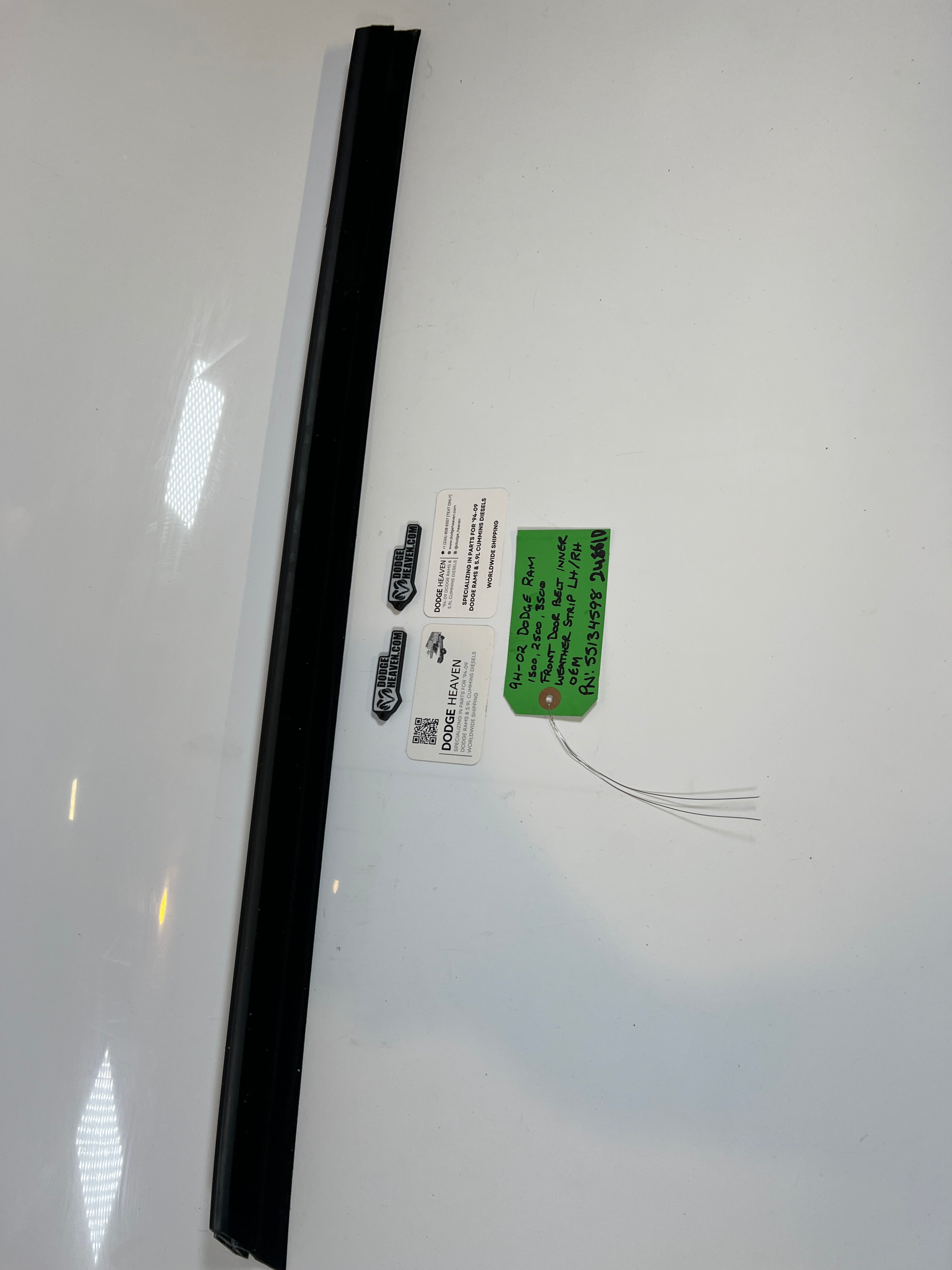 1994-2002 Dodge Ram 1500 2500 3500 Front Door belt Inner Weather Strip LH/RH