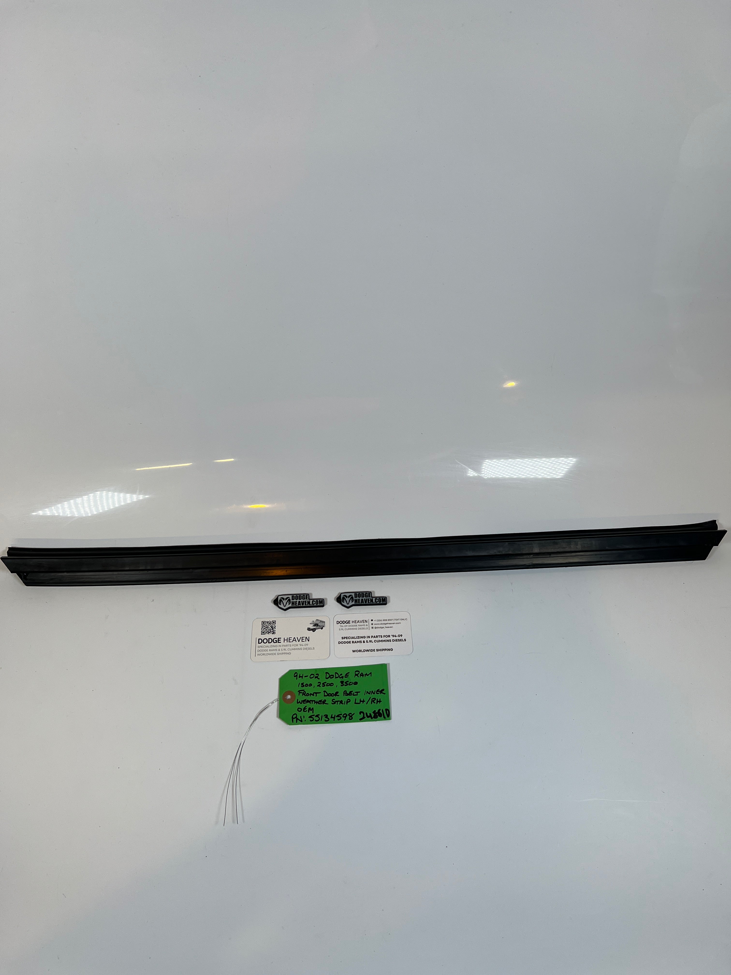 1994-2002 Dodge Ram 1500 2500 3500 Front Door belt Inner Weather Strip LH/RH