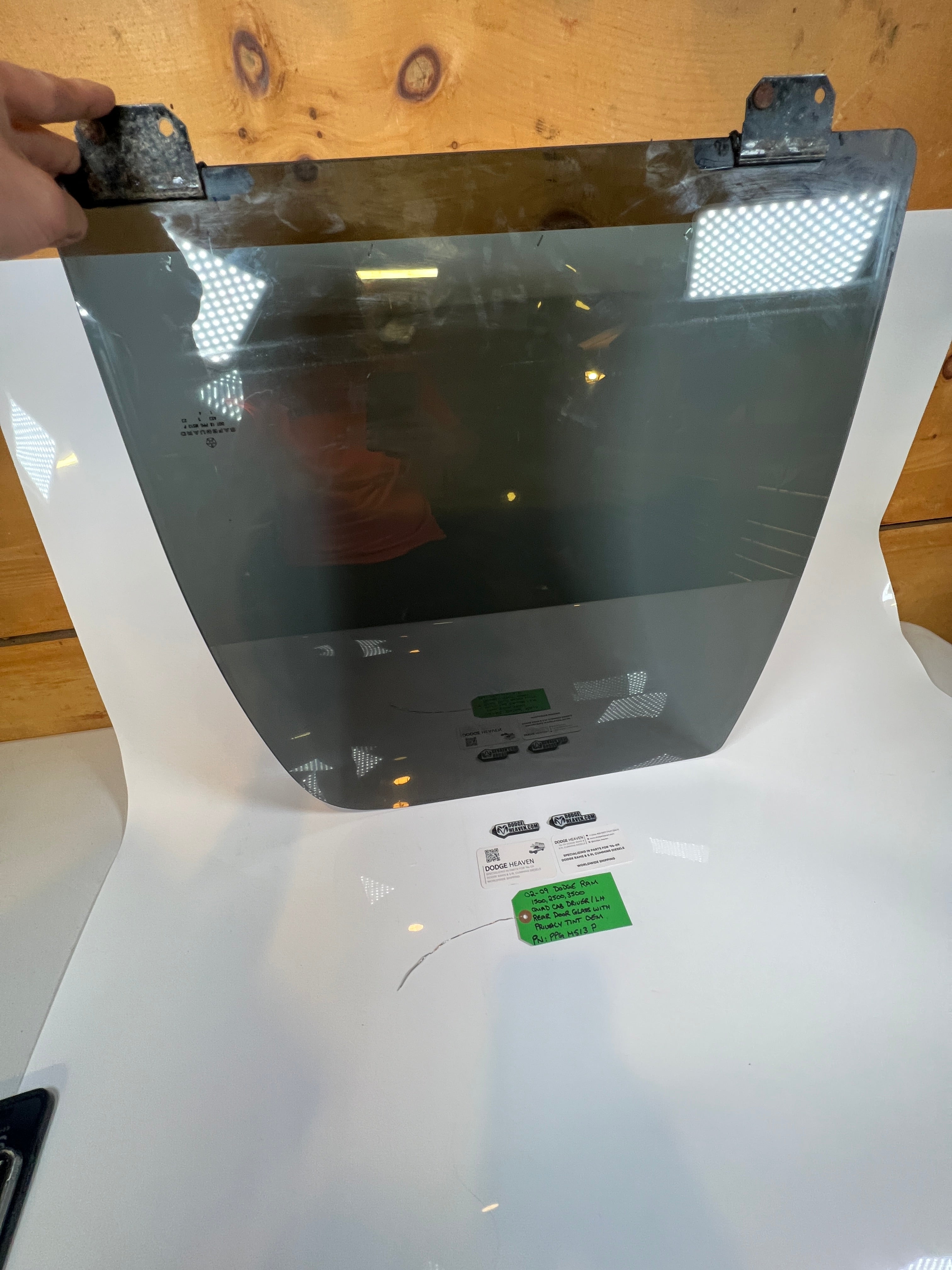 2002-2009 Dodge Ram Quad Cab Driver Side Rear Door Glass W Privacy Tint