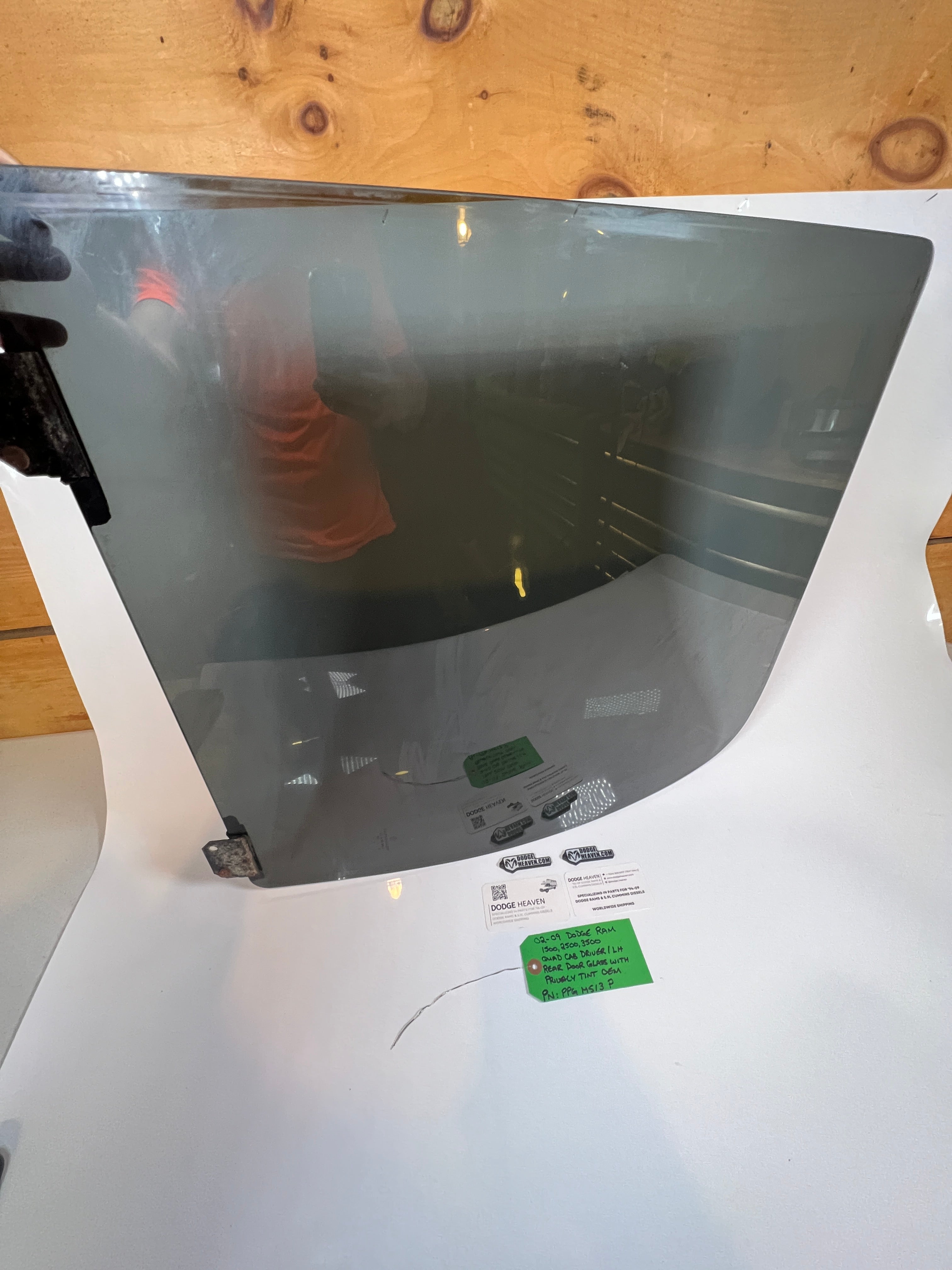 2002-2009 Dodge Ram Quad Cab Driver Side Rear Door Glass W Privacy Tint