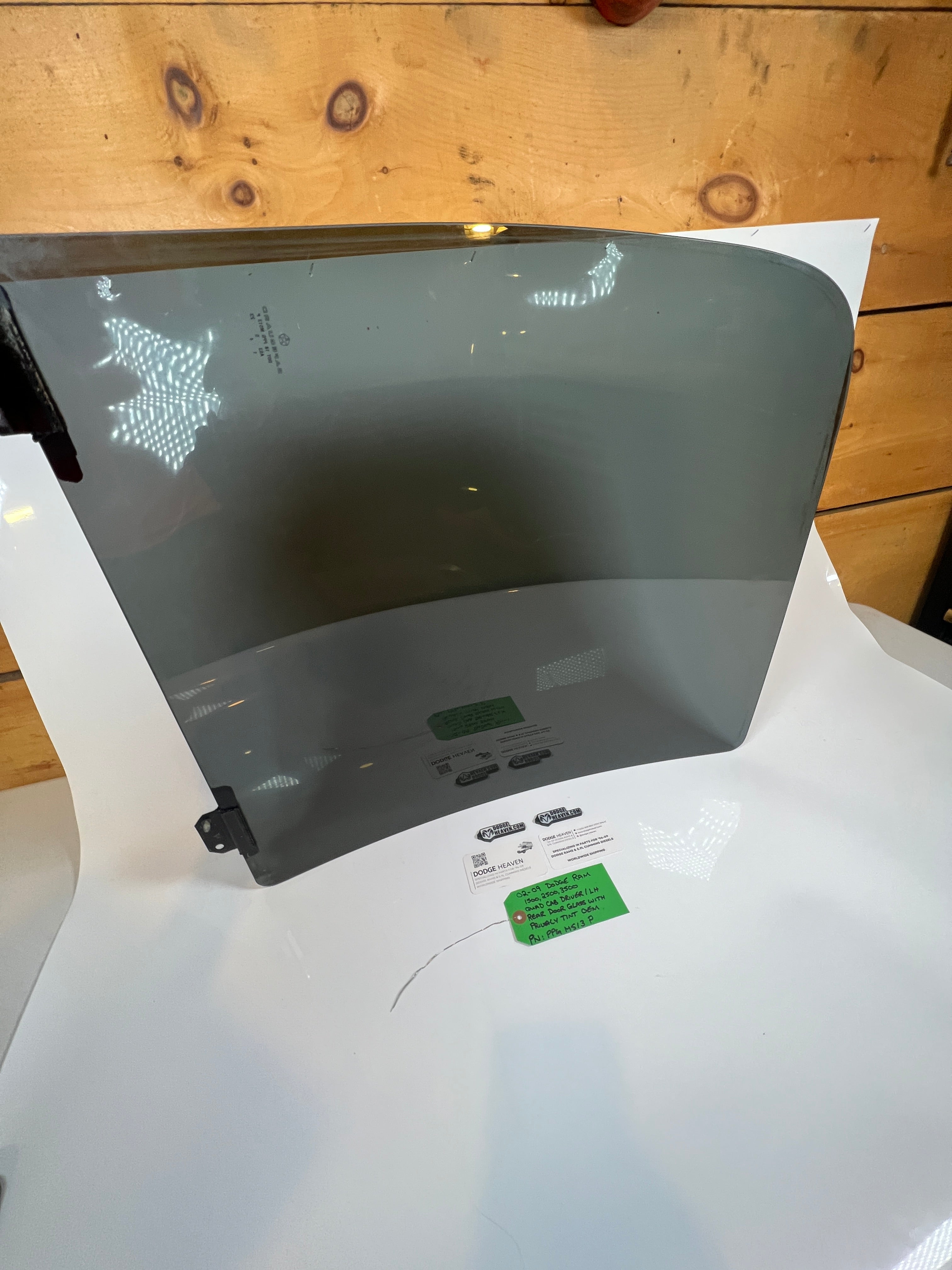 2002-2009 Dodge Ram Quad Cab Driver Side Rear Door Glass W Privacy Tint