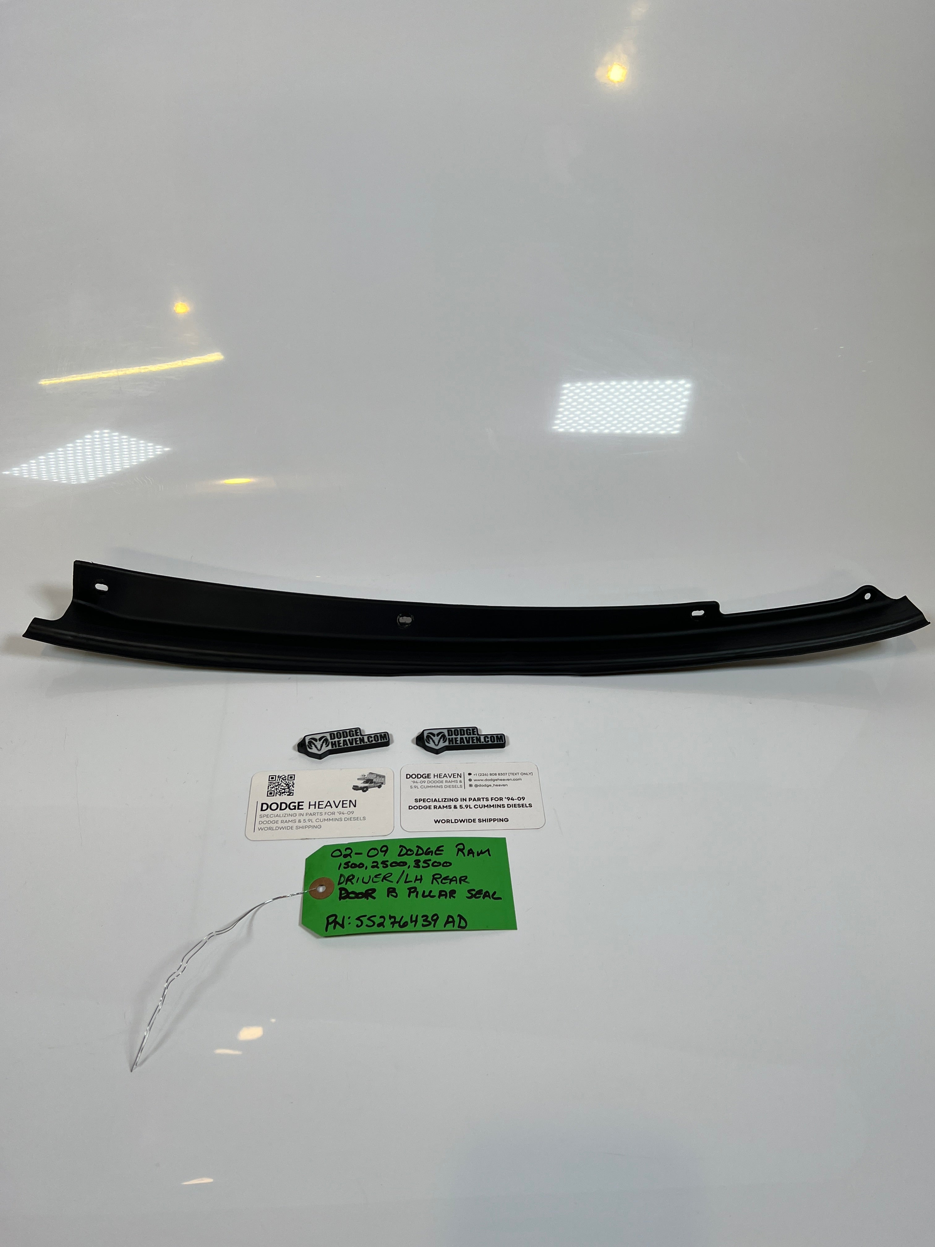 2002-2009 Dodge Ram Driver LH Rear Door B Pillar Seal