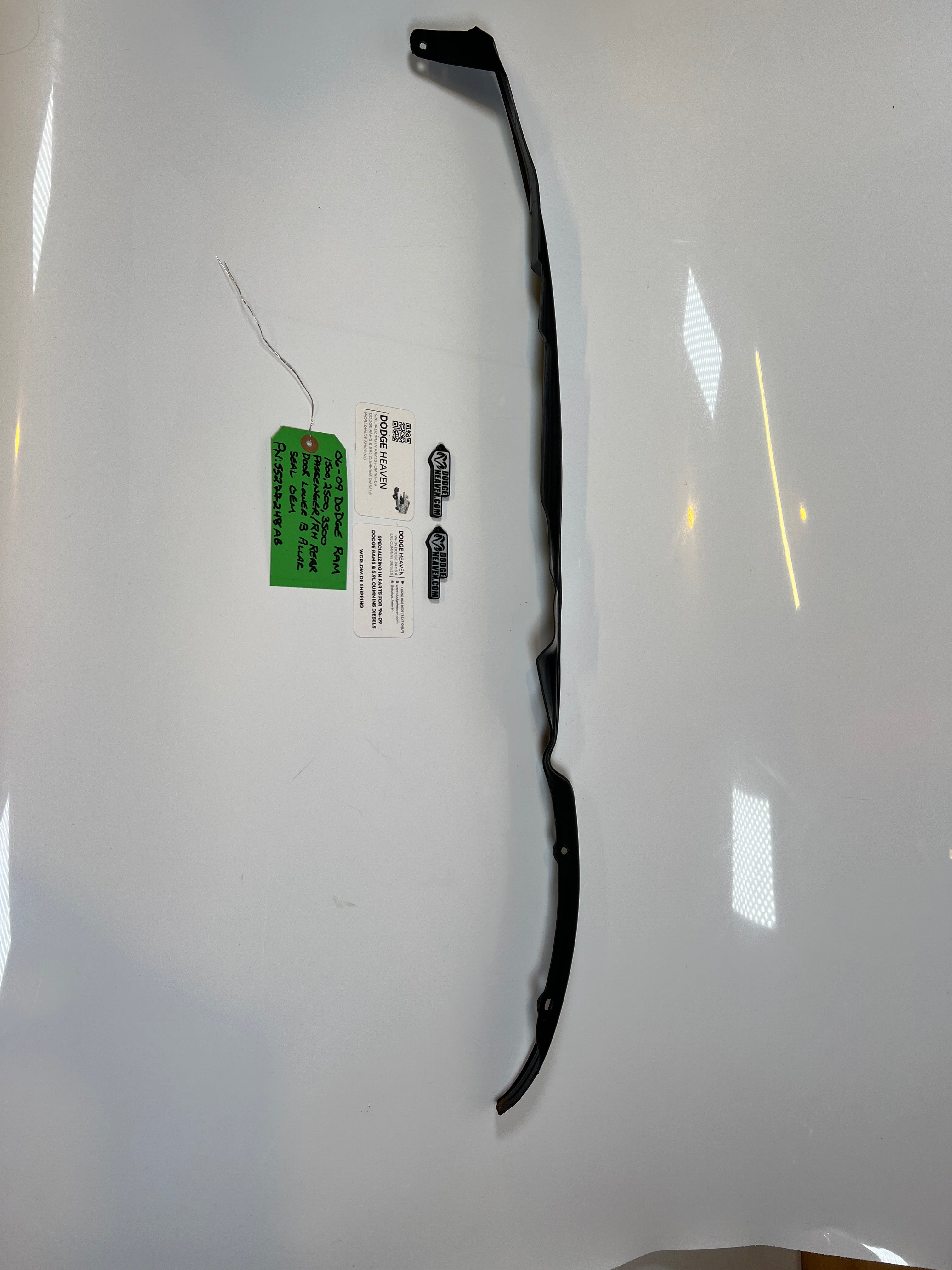 2006-2009 Dodge Ram Passenger Rear Door Lower B Pillar Seal