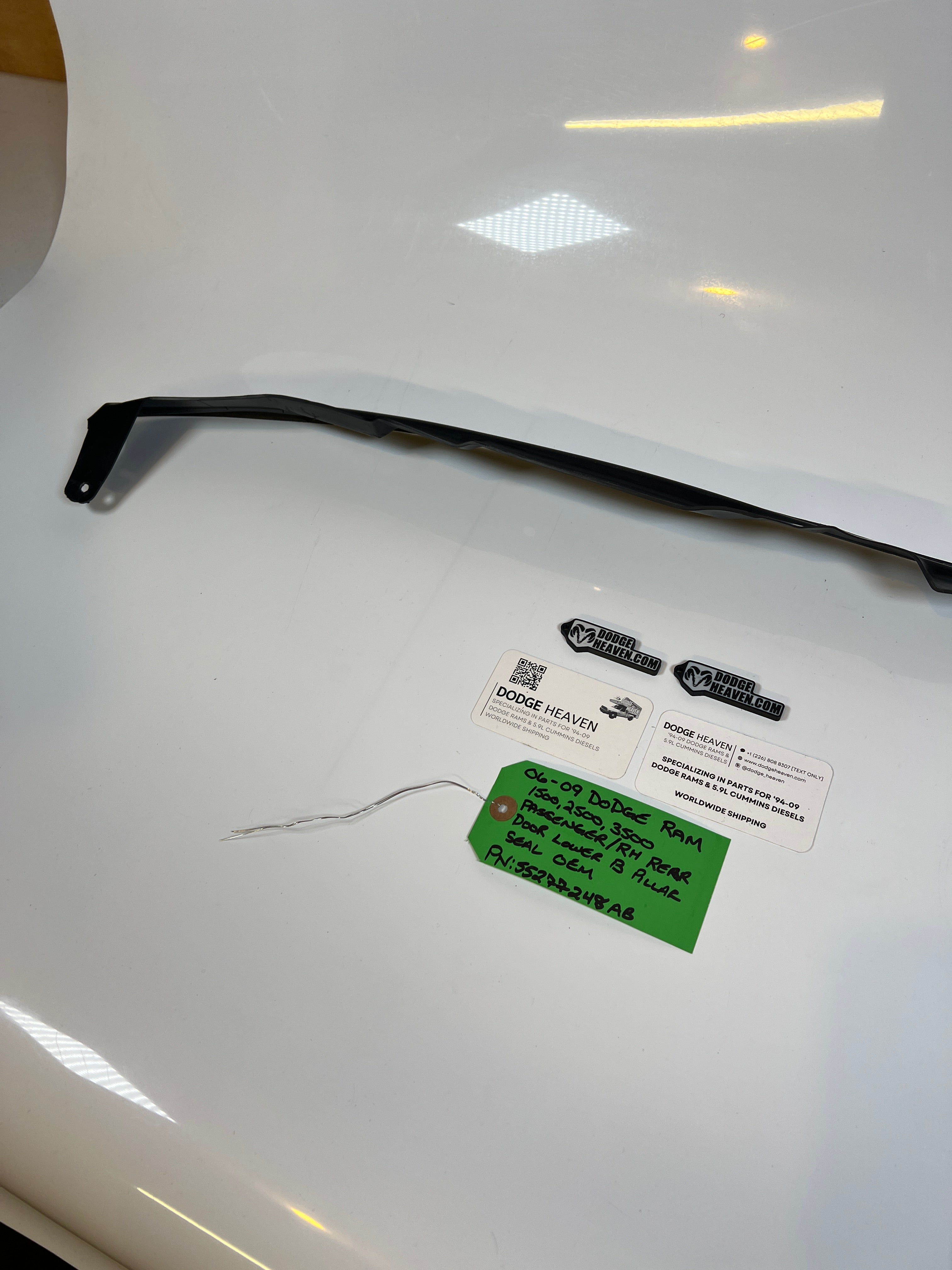 2006-2009 Dodge Ram Passenger Rear Door Lower B Pillar Seal