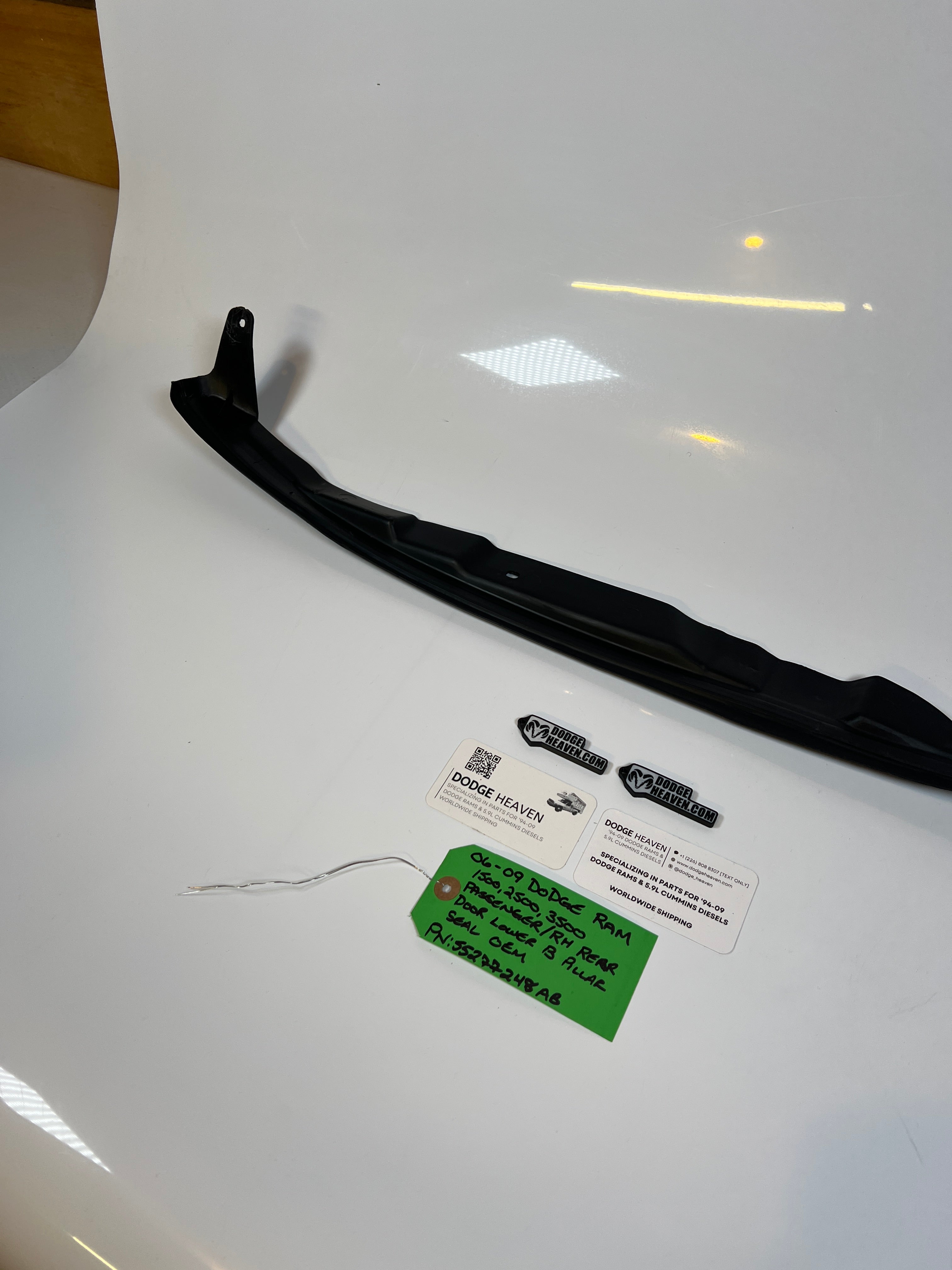 2006-2009 Dodge Ram Passenger Rear Door Lower B Pillar Seal