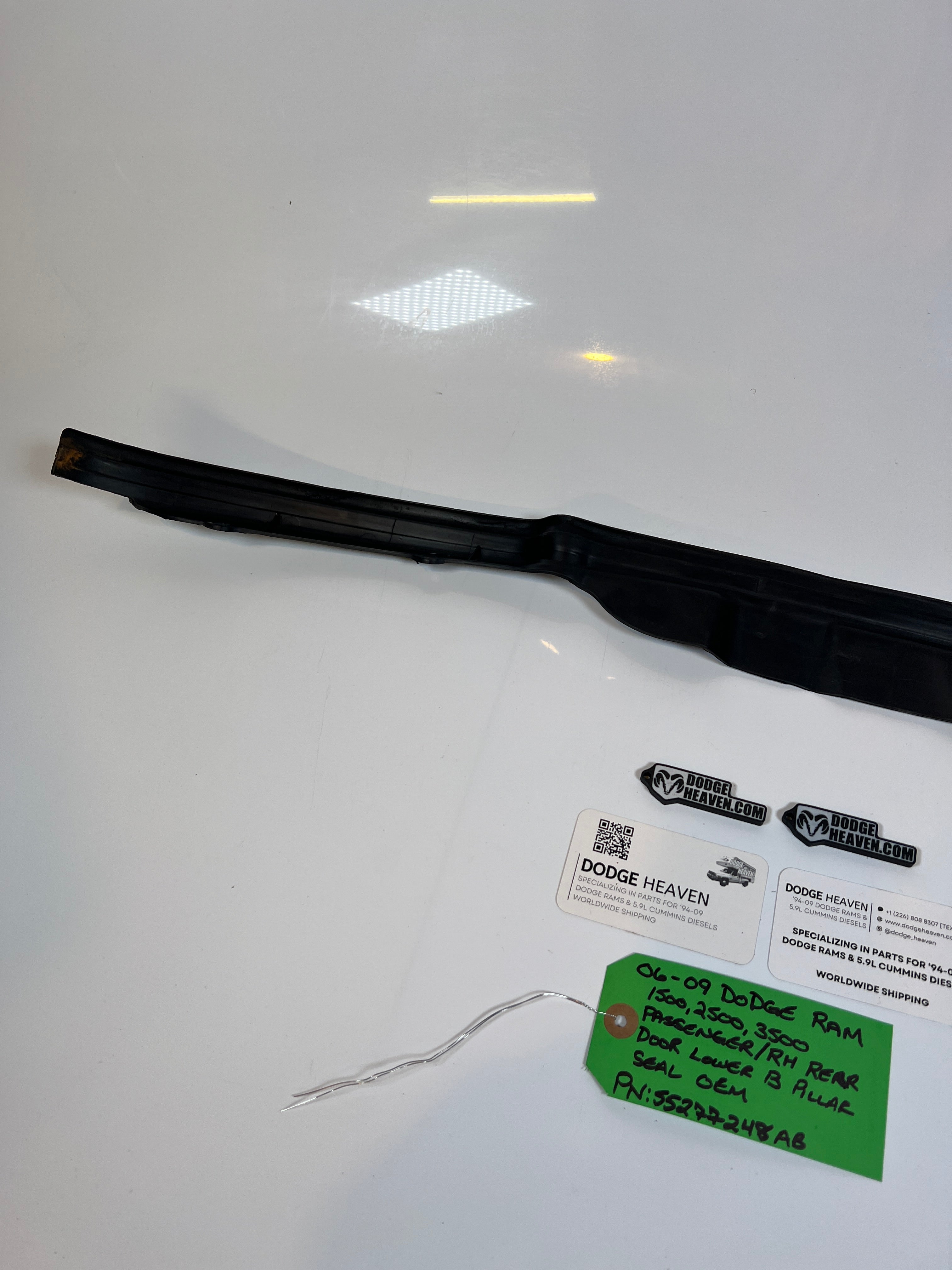 2006-2009 Dodge Ram Passenger Rear Door Lower B Pillar Seal