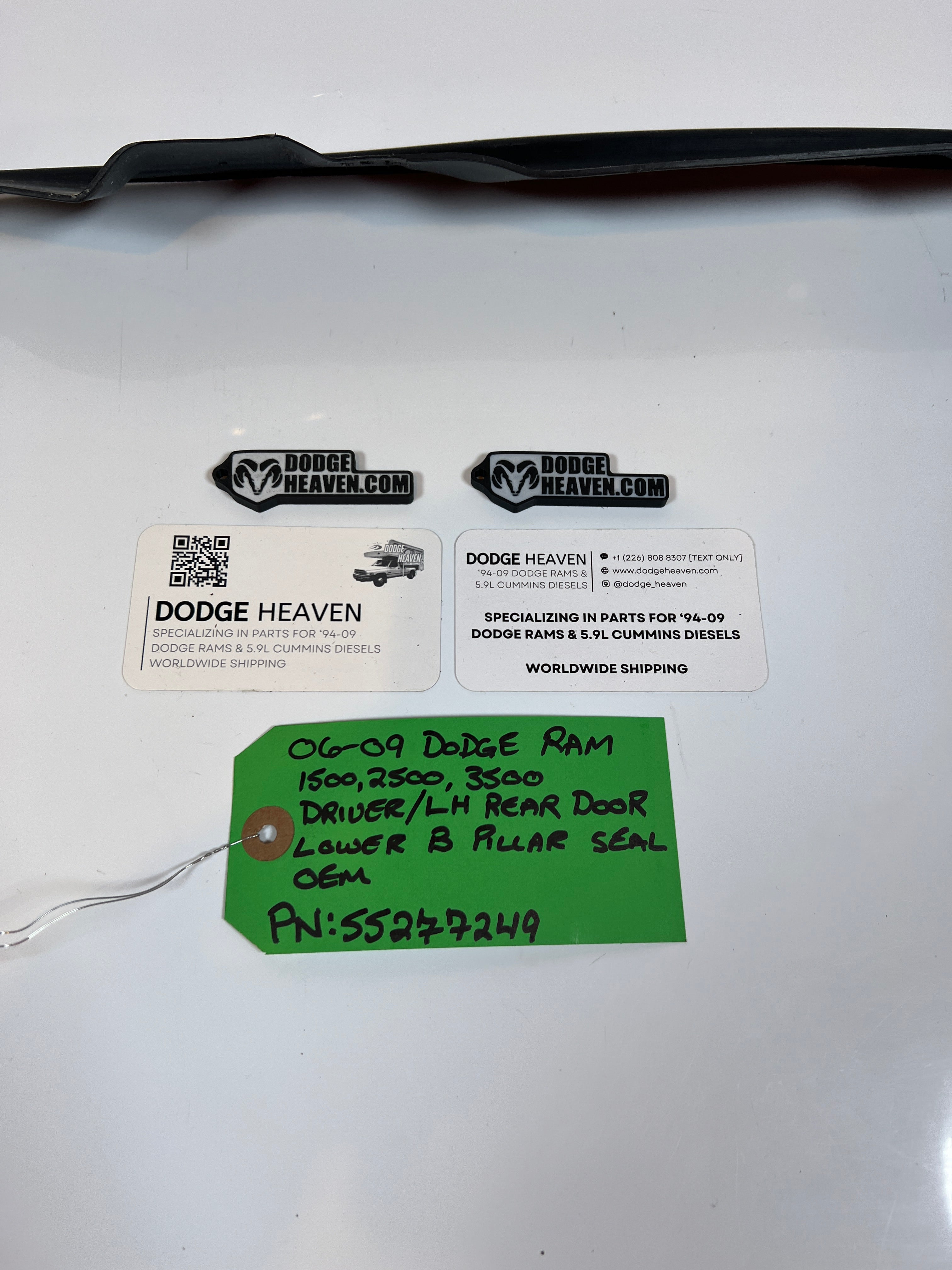 2006-2009 Dodge Ram Driver Rear Door Lower B Pillar Seal