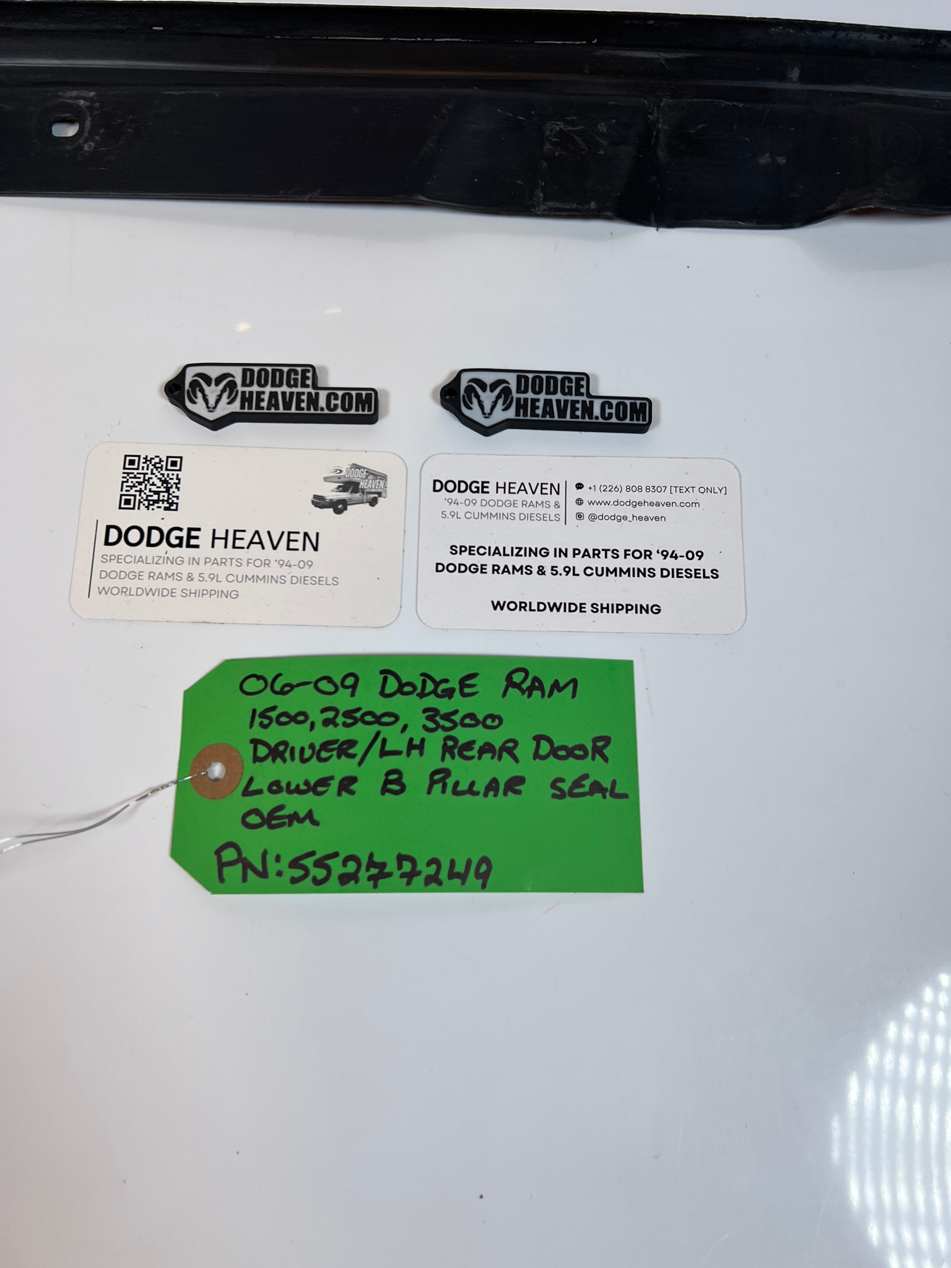 2006-2009 Dodge Ram Driver Rear Door Lower B Pillar Seal