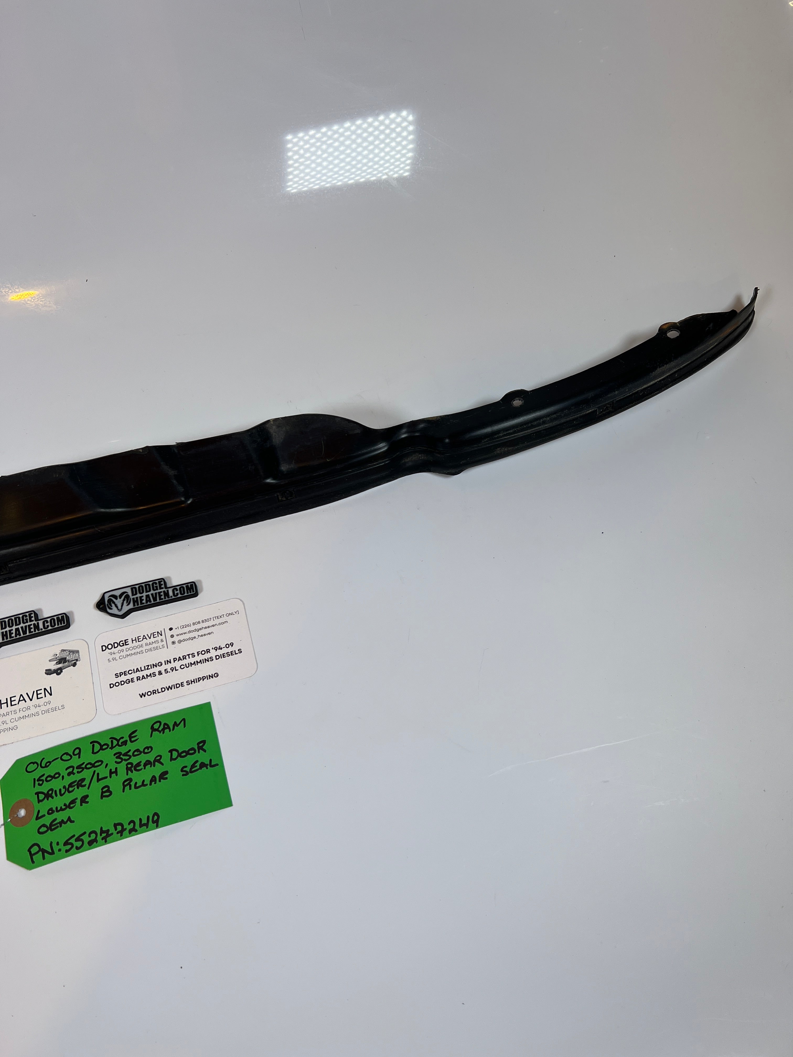 2006-2009 Dodge Ram Driver Rear Door Lower B Pillar Seal