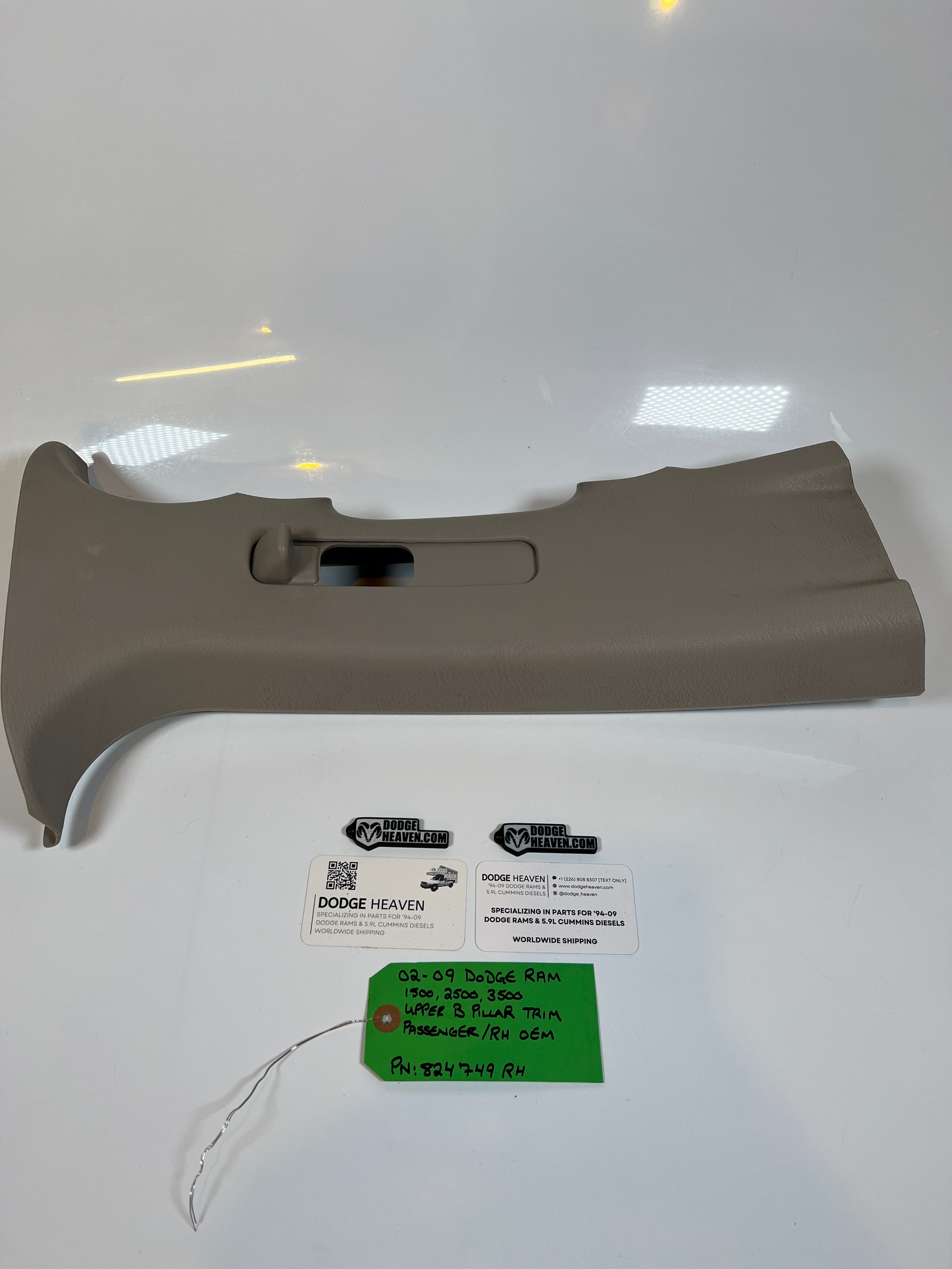 2002-2009 Dodge Ram Passenger Upper B Pillar Trim 1500 2500 3500