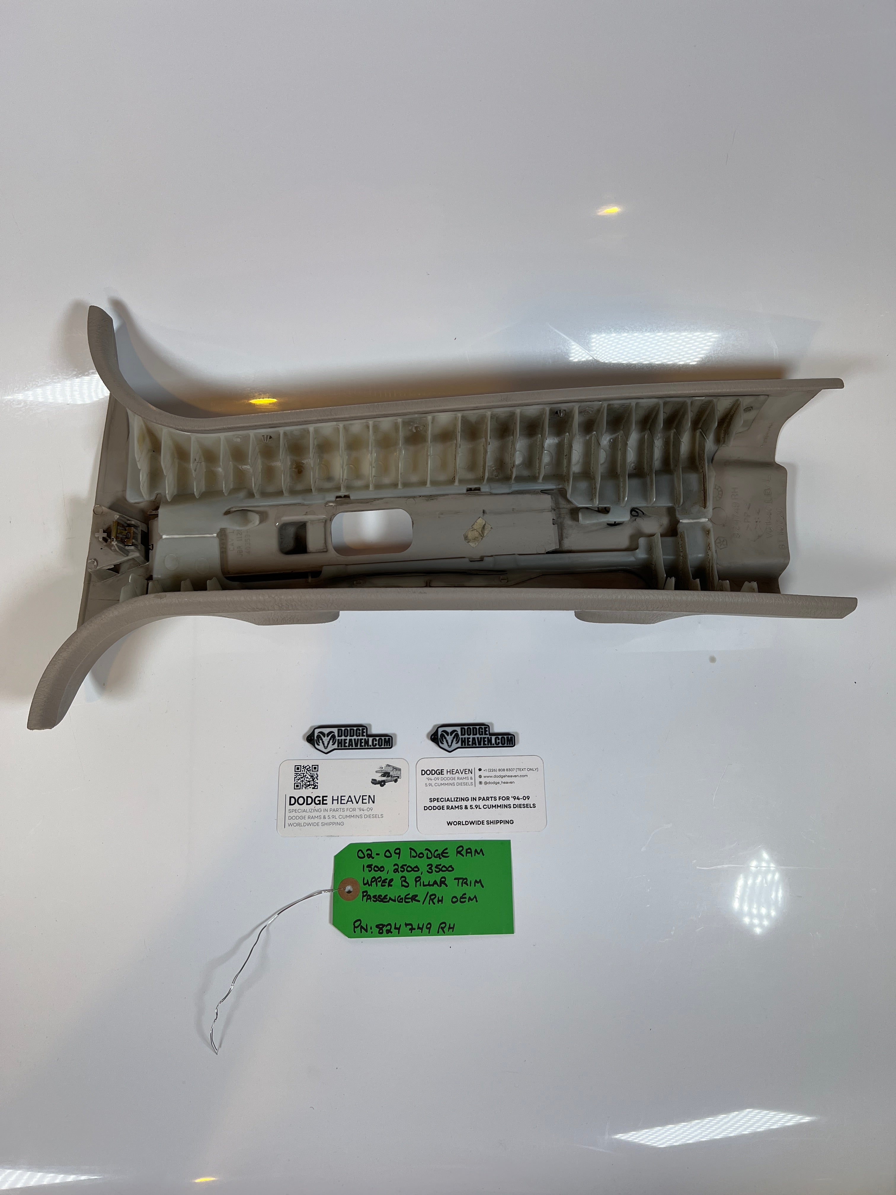 2002-2009 Dodge Ram Passenger Upper B Pillar Trim 1500 2500 3500