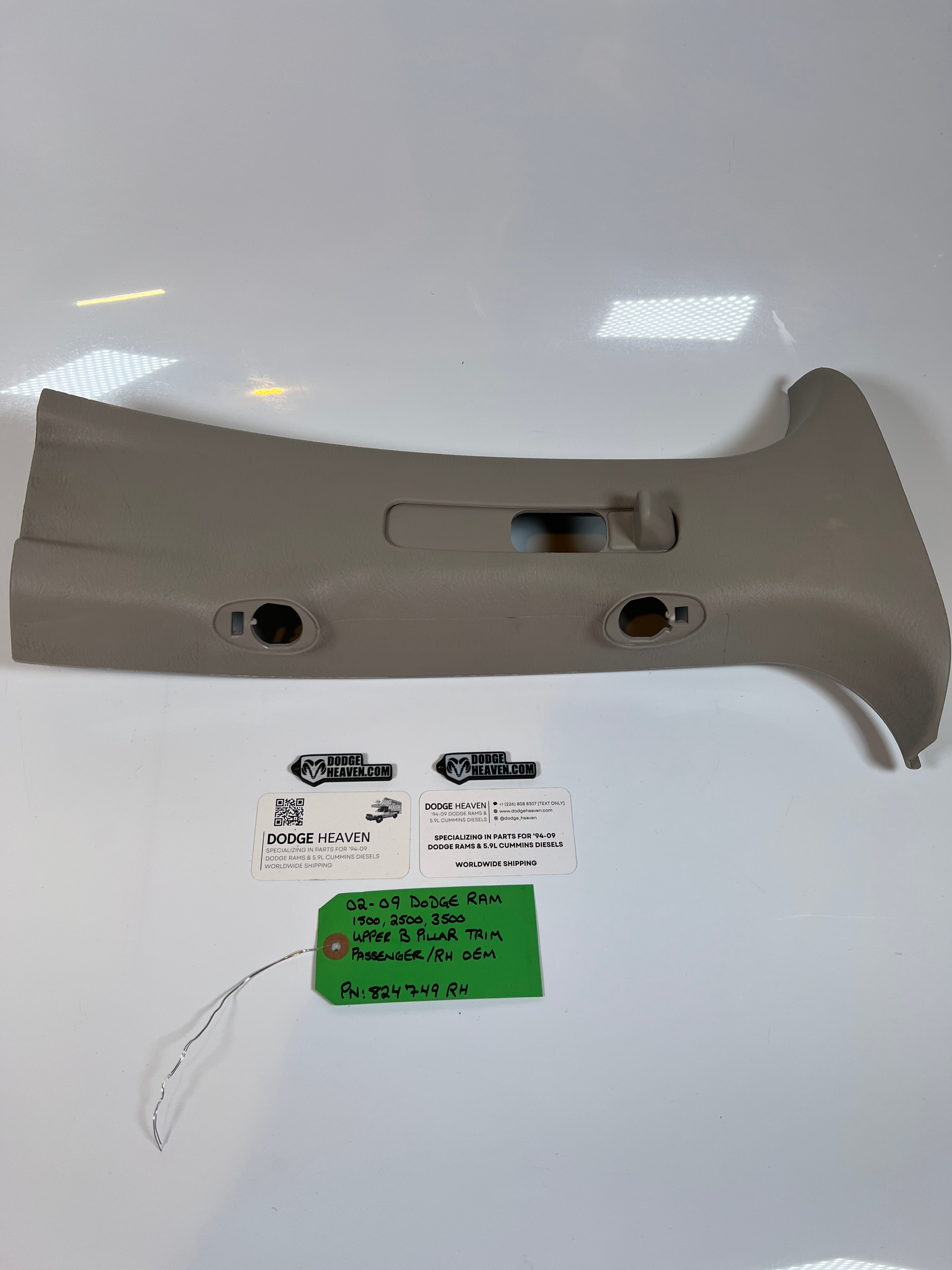 2002-2009 Dodge Ram Passenger Upper B Pillar Trim 1500 2500 3500