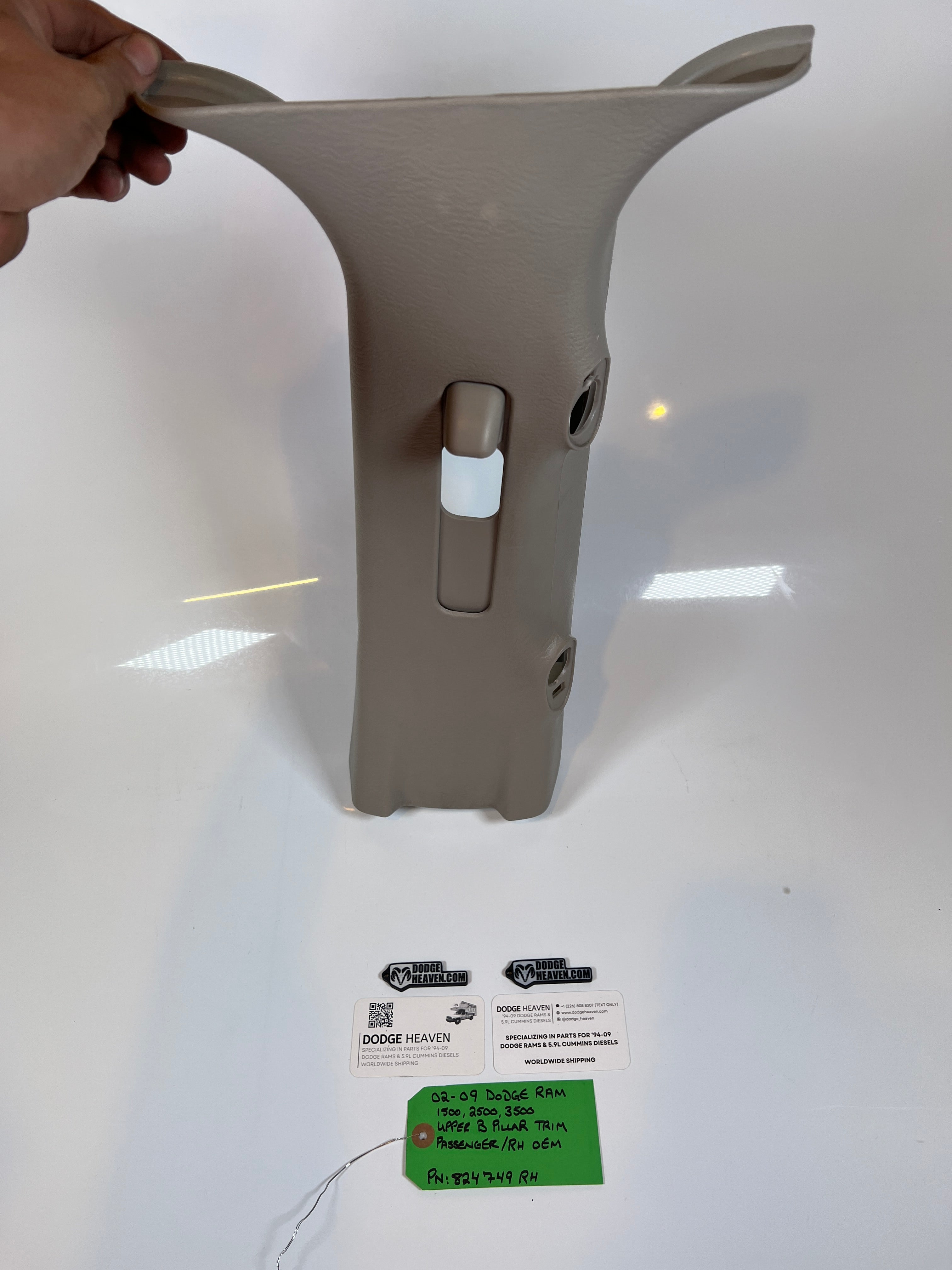 2002-2009 Dodge Ram Passenger Upper B Pillar Trim 1500 2500 3500