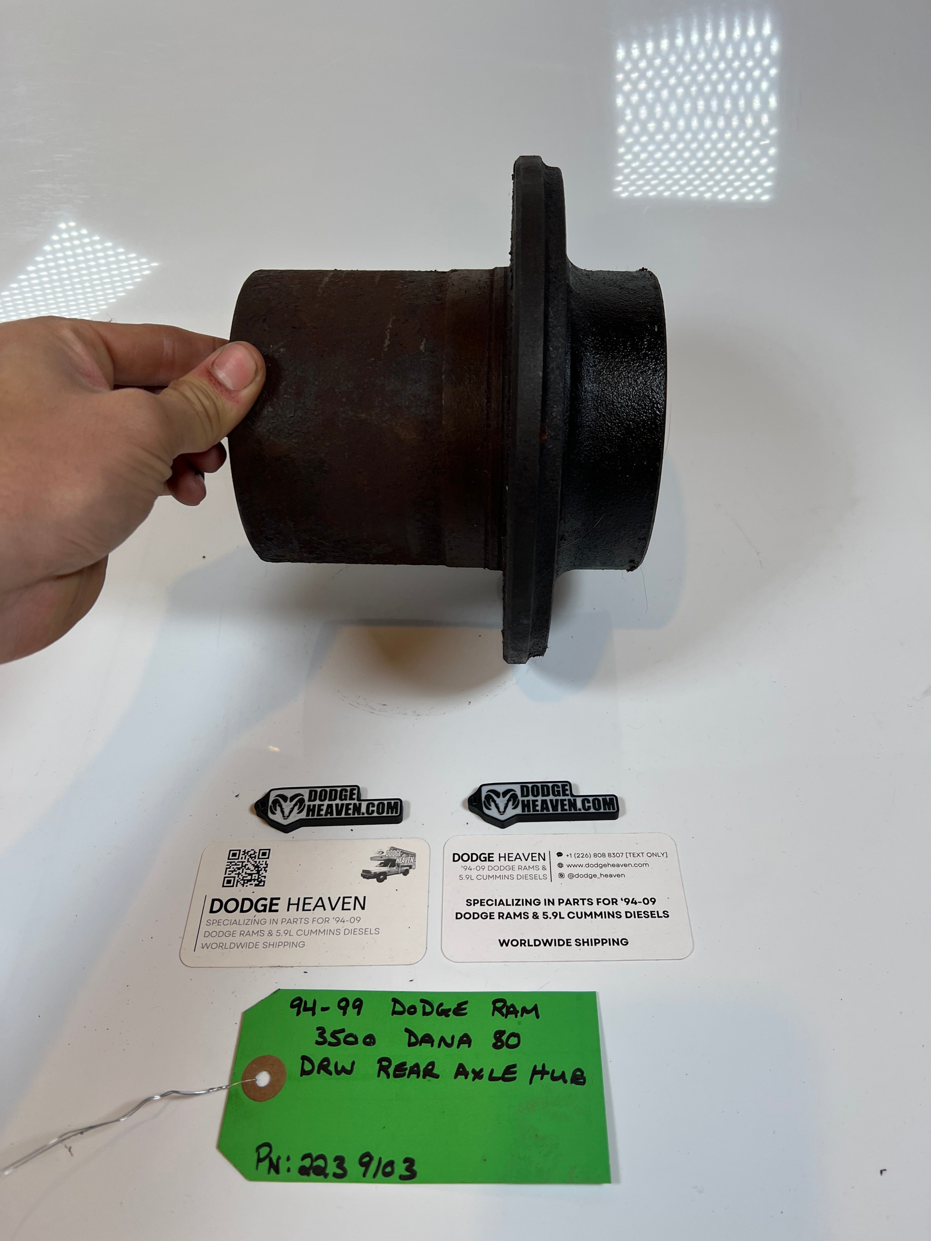 1994-1999 Dodge Ram 3500 Dana 80 Rear Axle Wheel Bearing Hub Dually