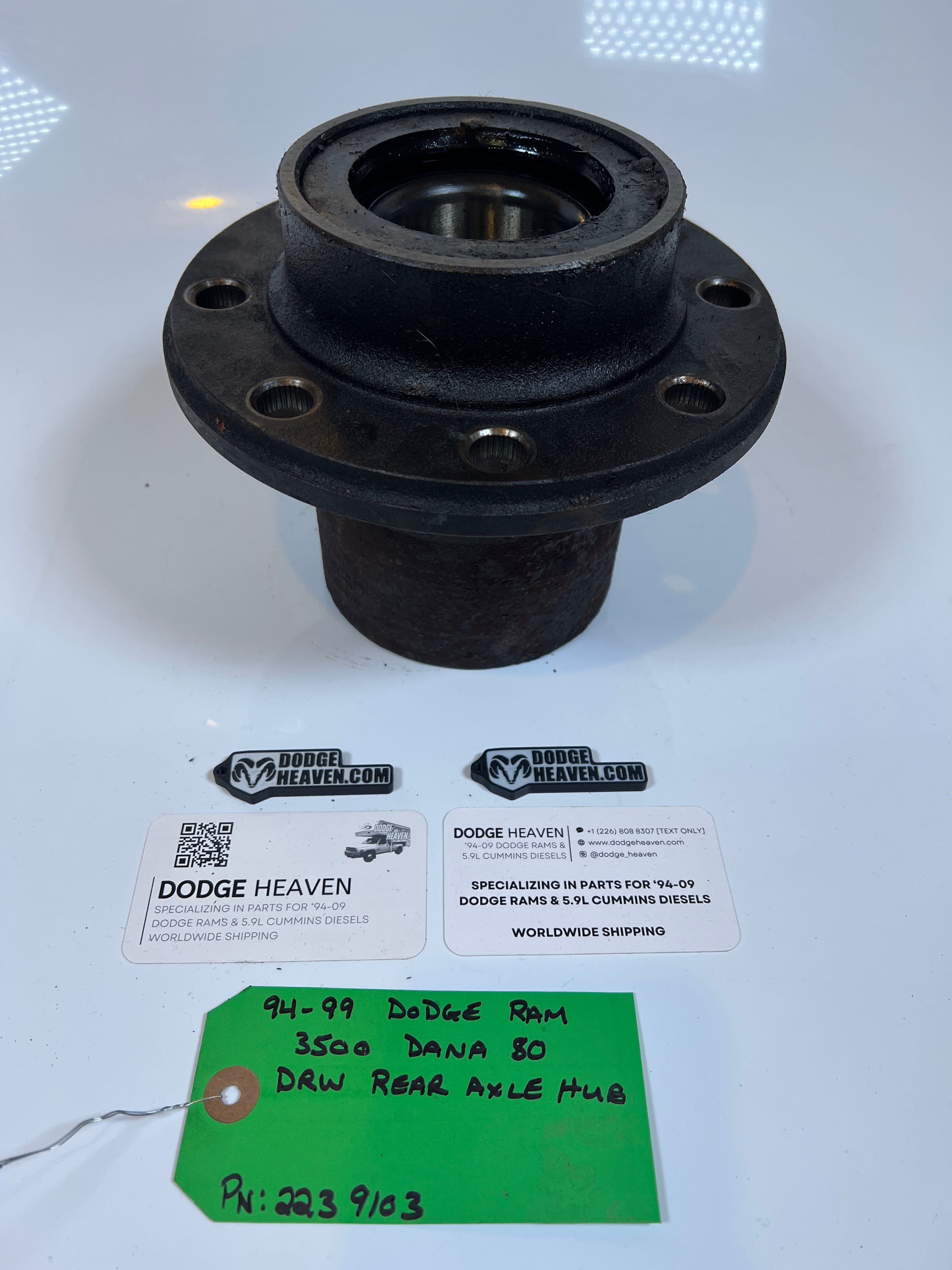 1994-1999 Dodge Ram 3500 Dana 80 Rear Axle Wheel Bearing Hub Dually