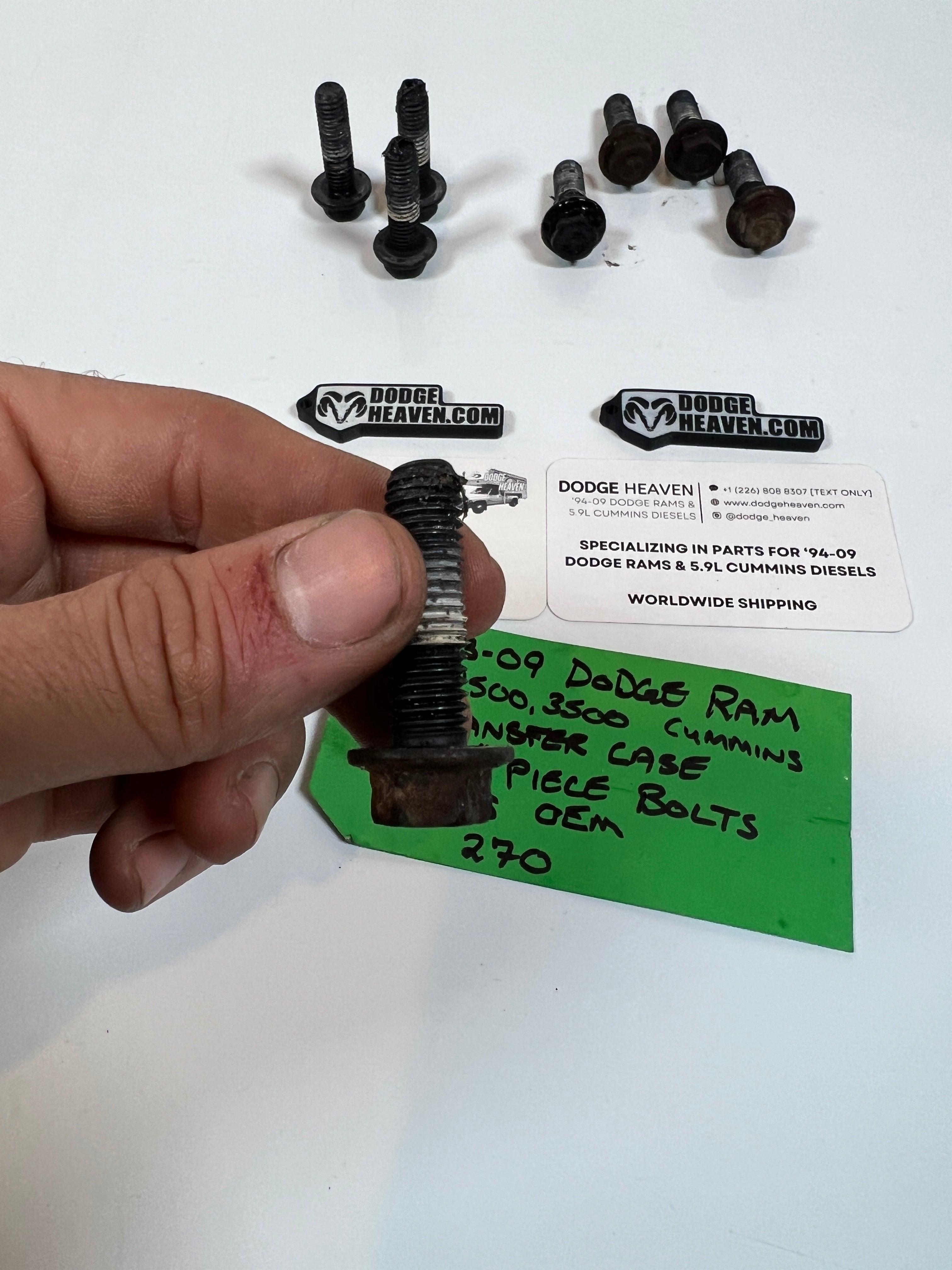 2003-2009 Dodge Ram 2500 3500 271D 273D Transfer Case Tail Housing Bolts 8Qty