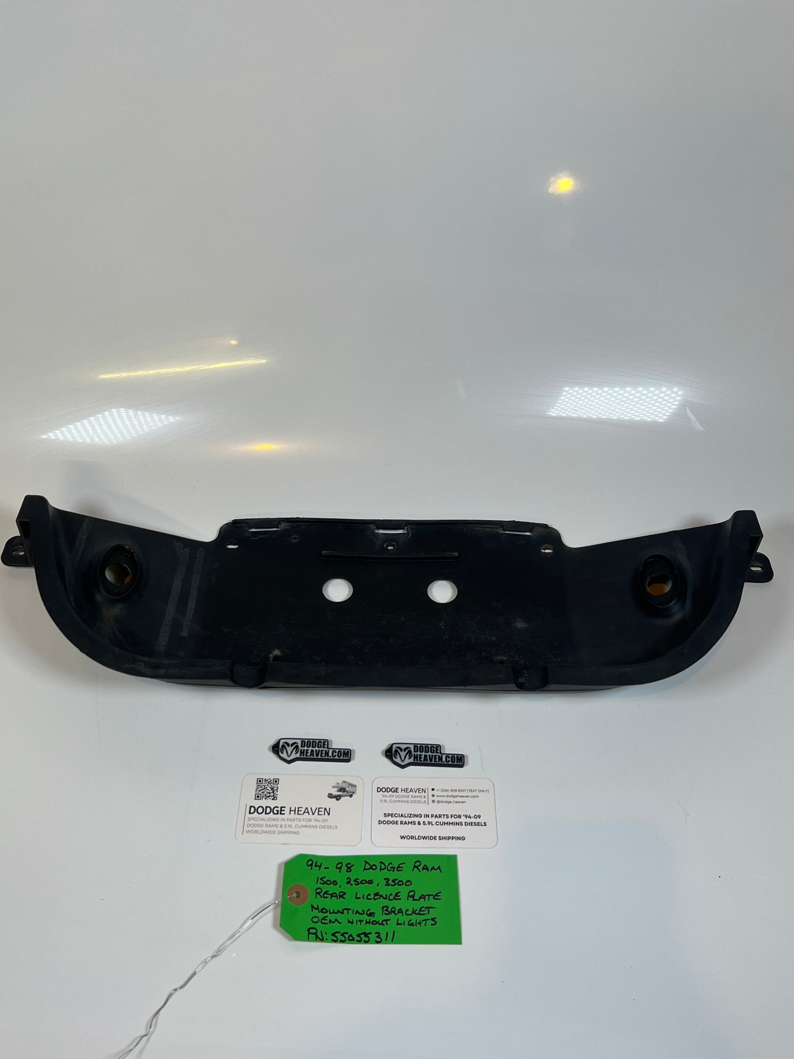 1994-1998 Dodge Ram Rear License Plate Mounting Bracket 1500-3500