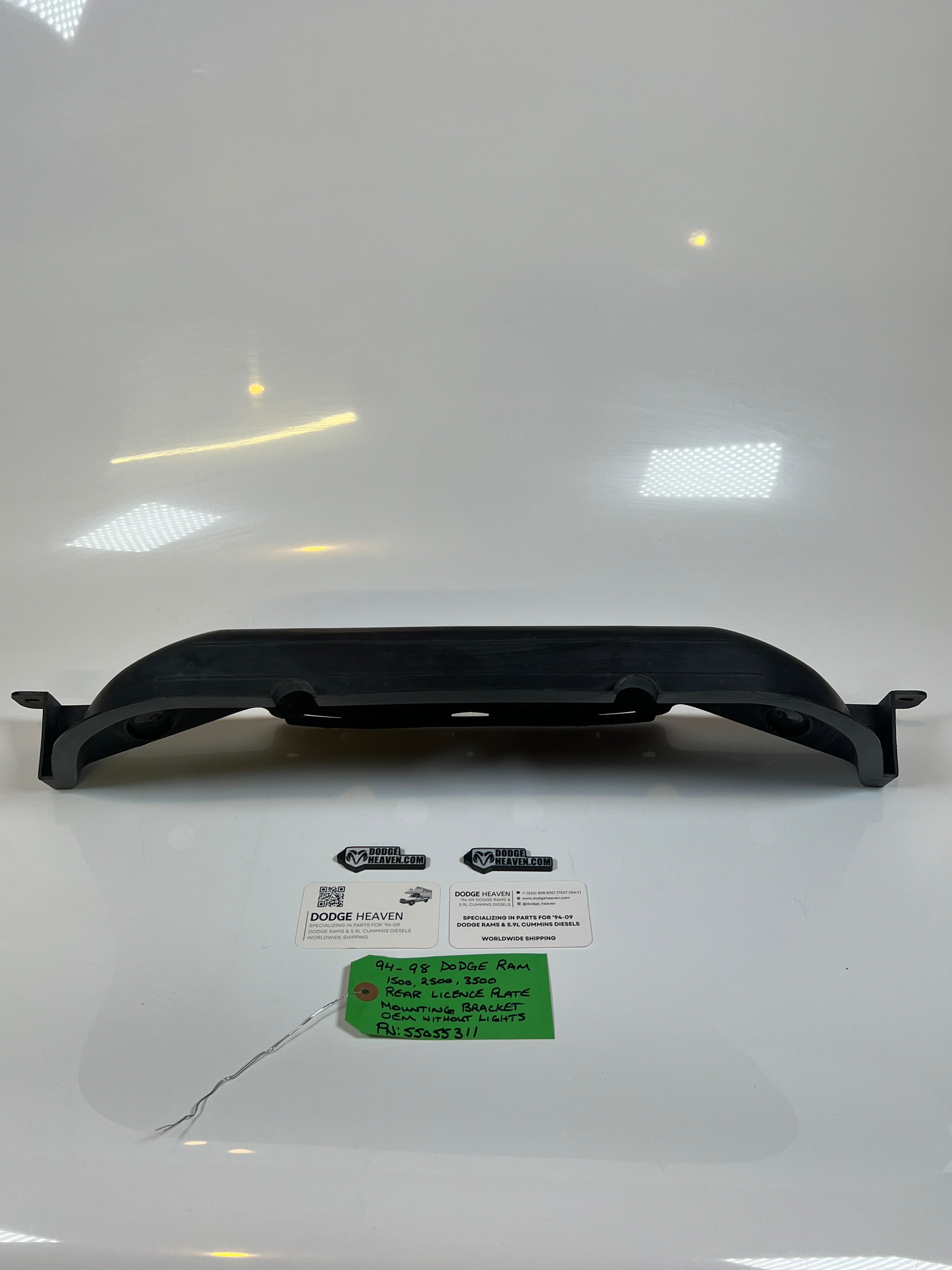 1994-1998 Dodge Ram Rear License Plate Mounting Bracket 1500-3500