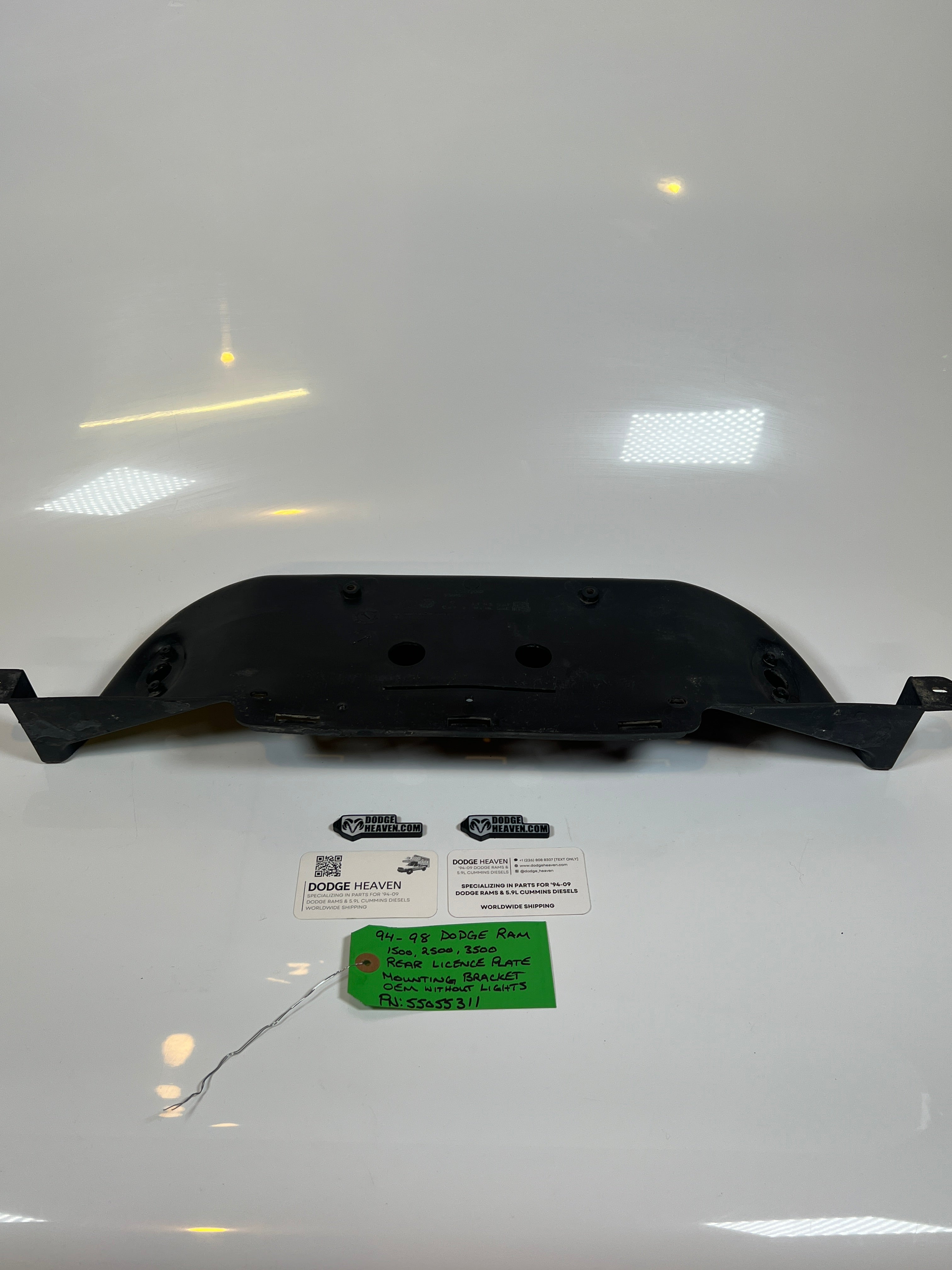 1994-1998 Dodge Ram Rear License Plate Mounting Bracket 1500-3500