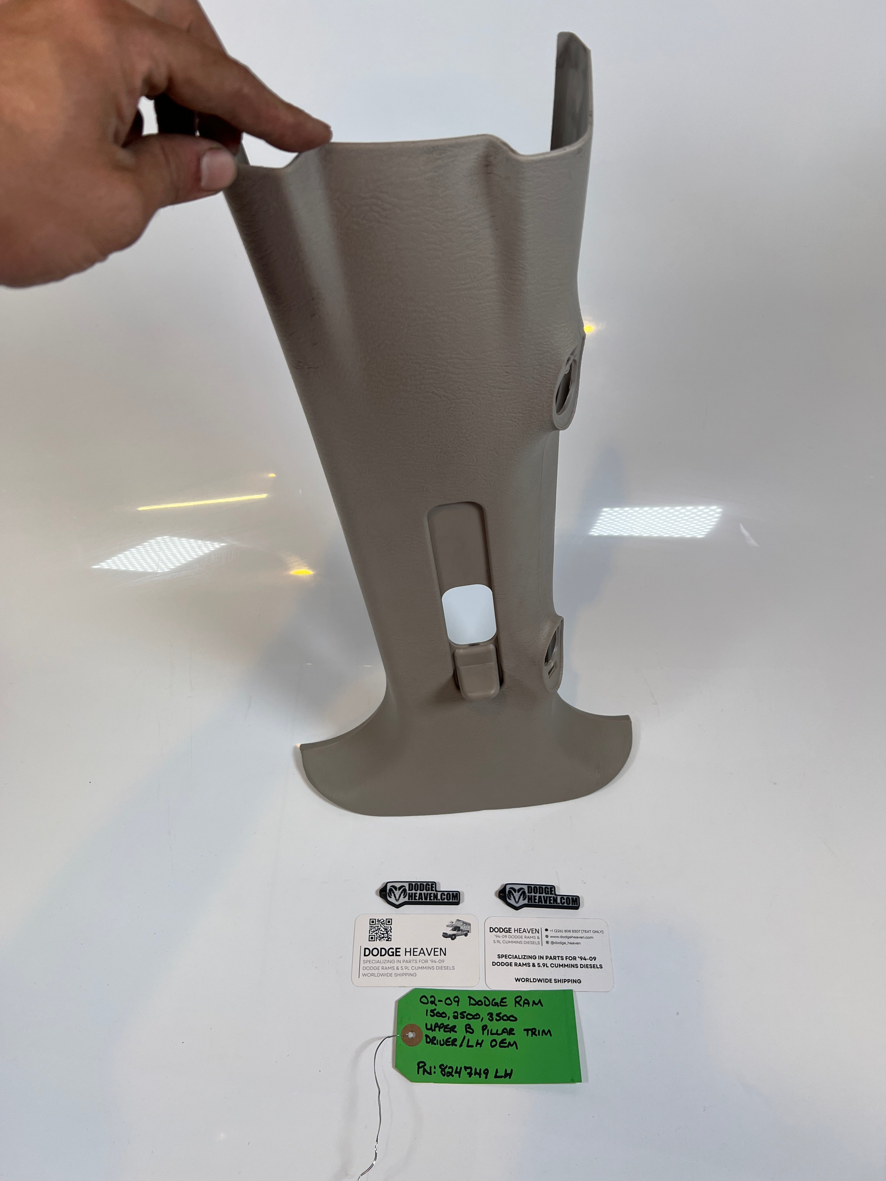 2002-2009 Dodge Ram Driver Upper B Pillar Trim 1500 2500 3500