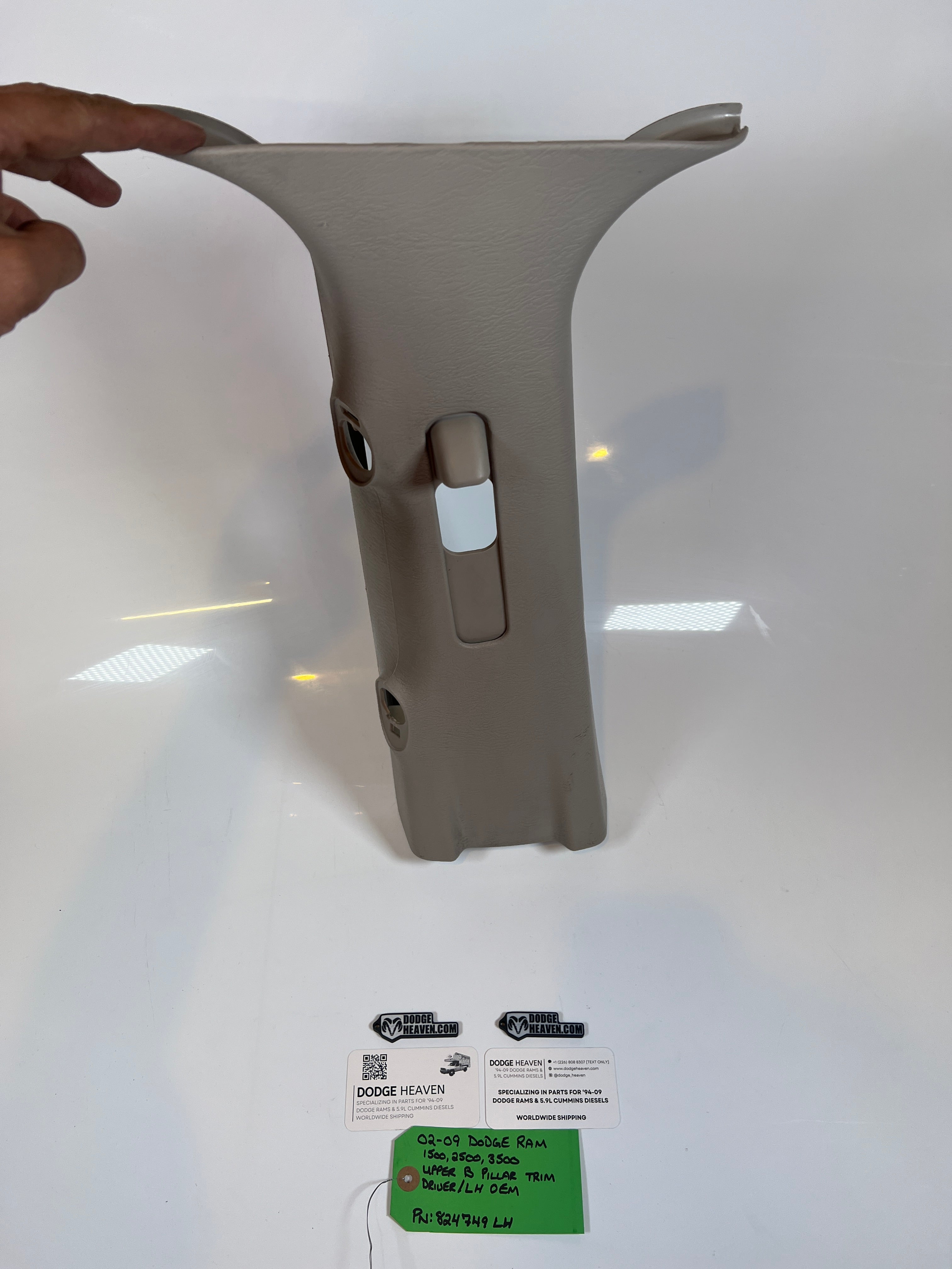 2002-2009 Dodge Ram Driver Upper B Pillar Trim 1500 2500 3500