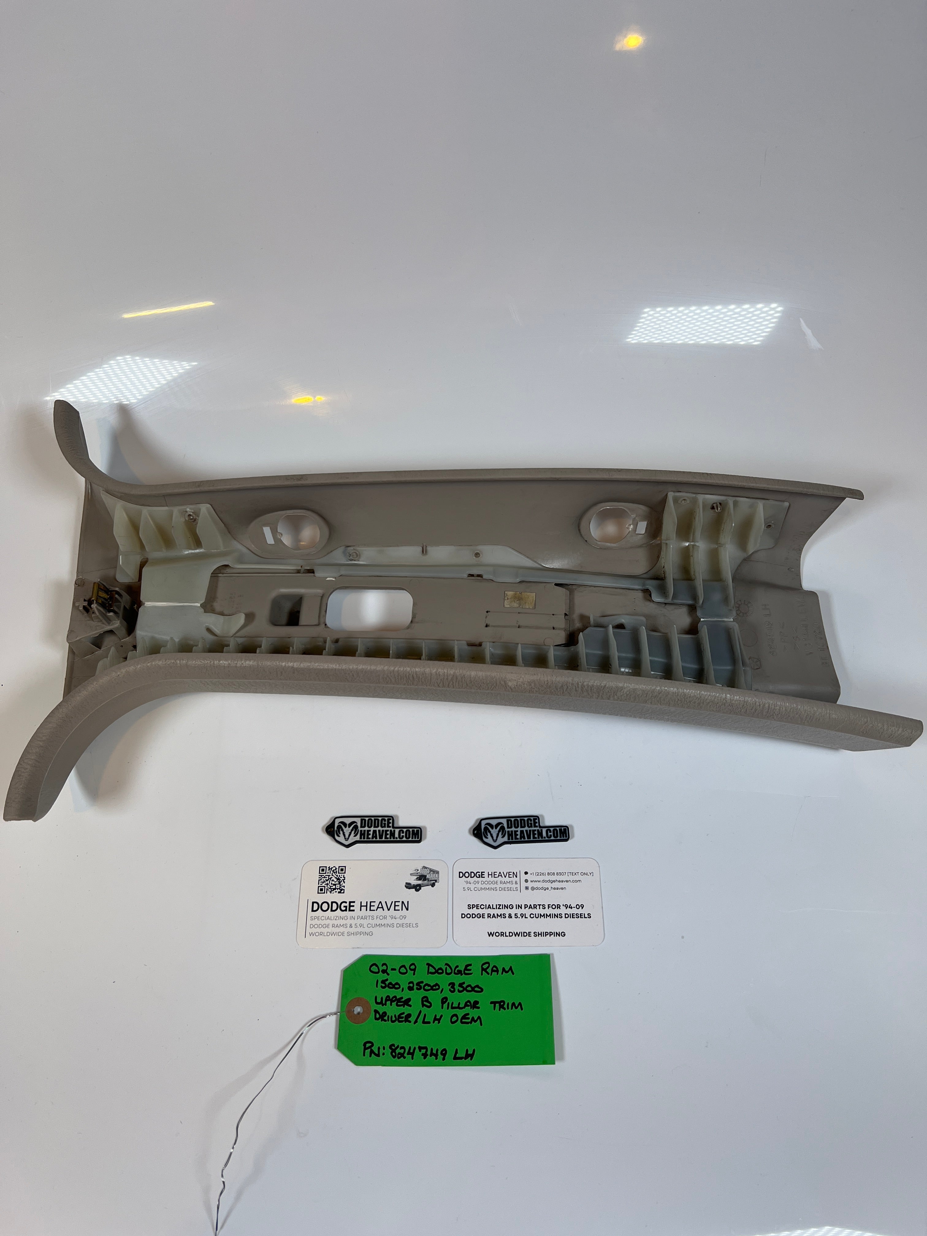 2002-2009 Dodge Ram Driver Upper B Pillar Trim 1500 2500 3500
