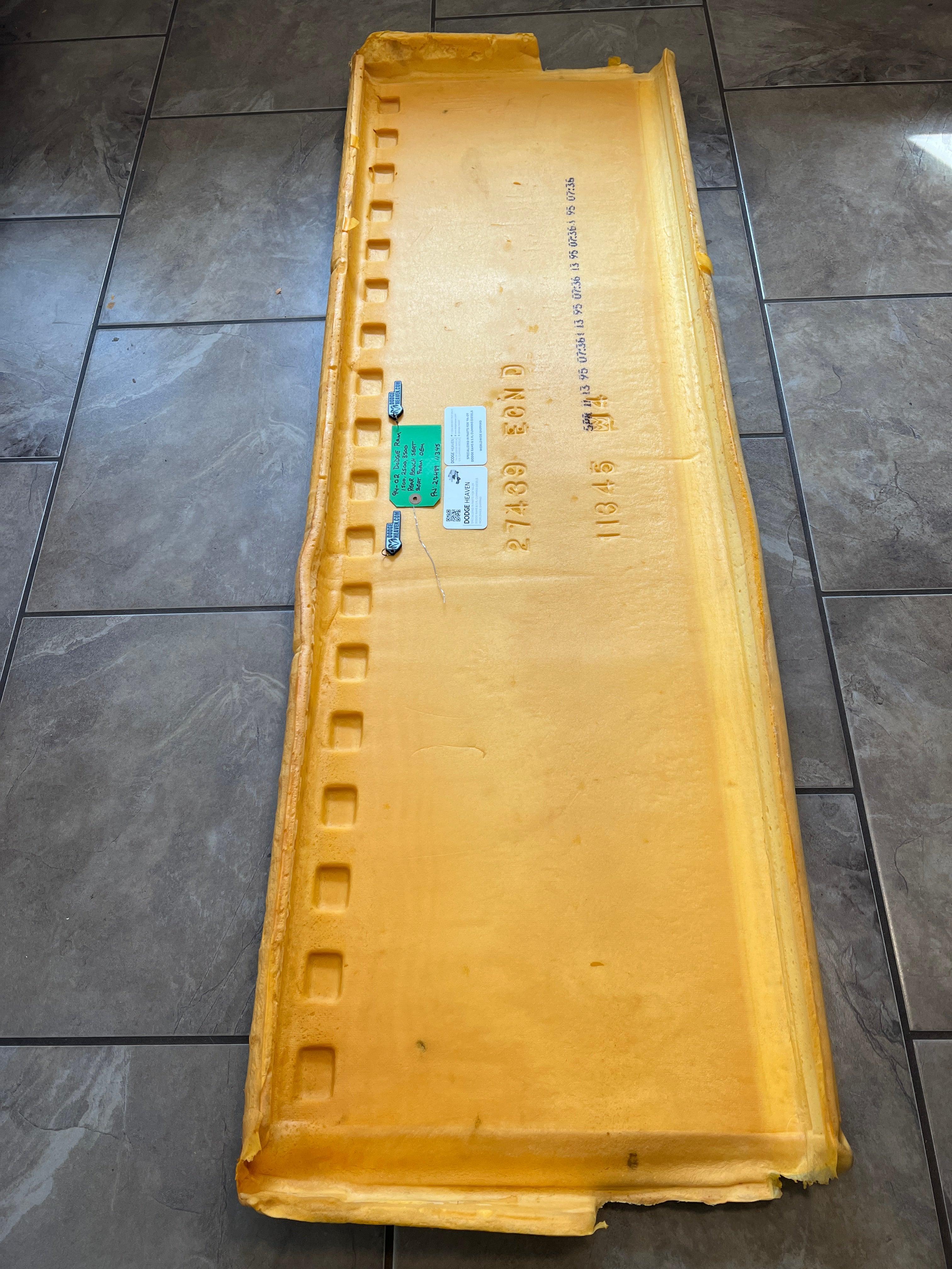 1994-2002 Dodge Ram Rear Bench Seat Foam Bottom 1500 2500 3500
