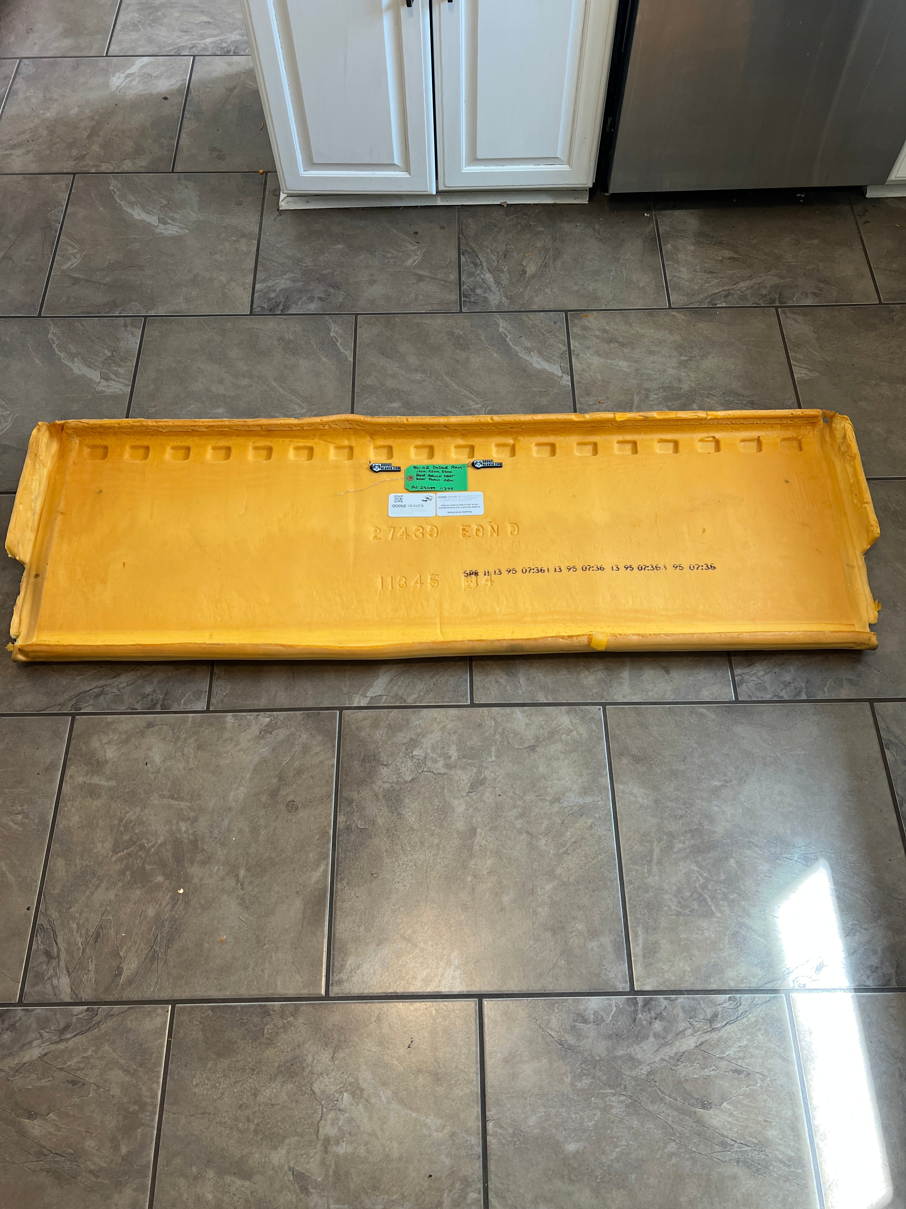 1994-2002 Dodge Ram Rear Bench Seat Foam Bottom 1500 2500 3500
