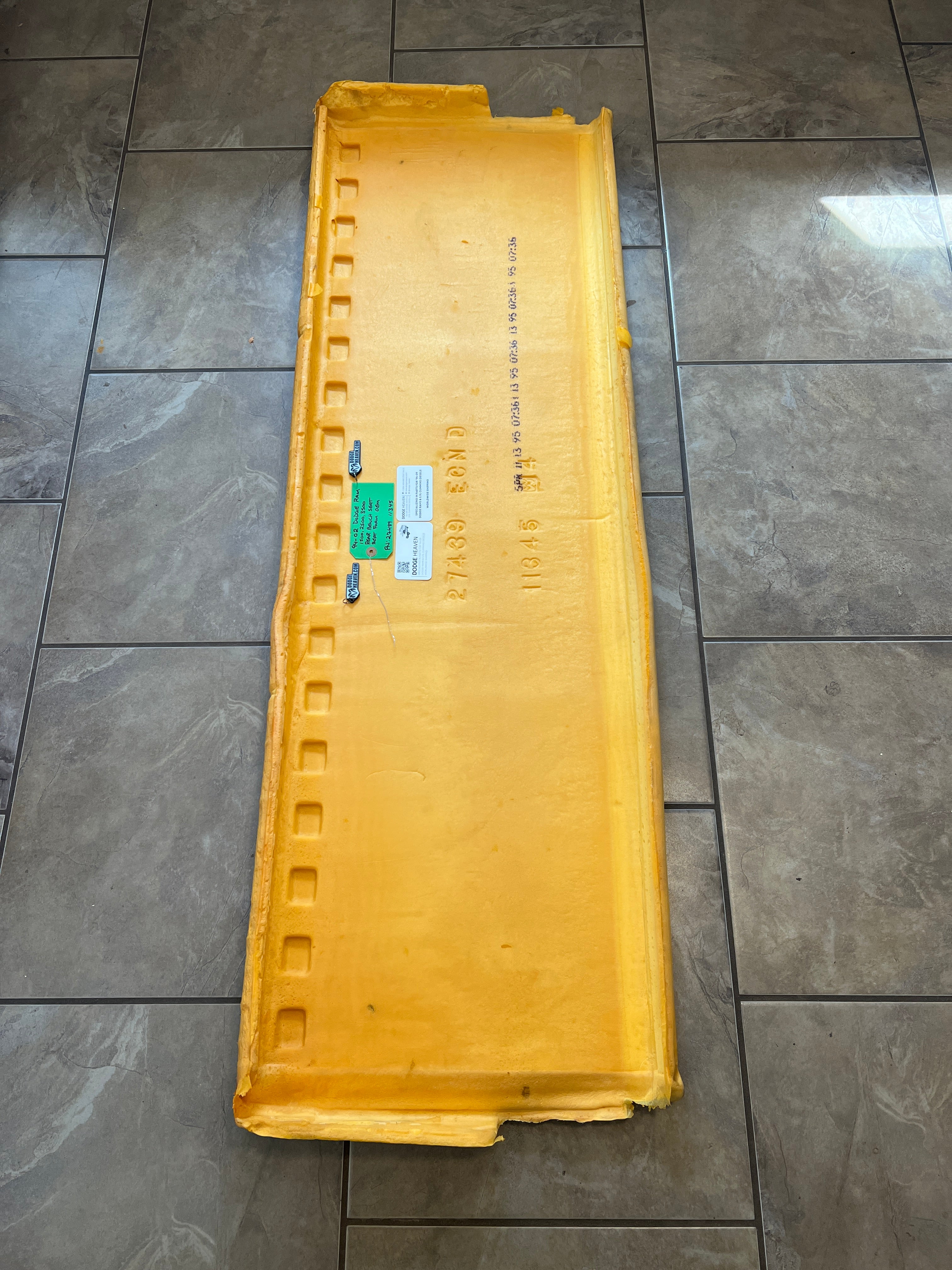 1994-2002 Dodge Ram Rear Bench Seat Foam Bottom 1500 2500 3500