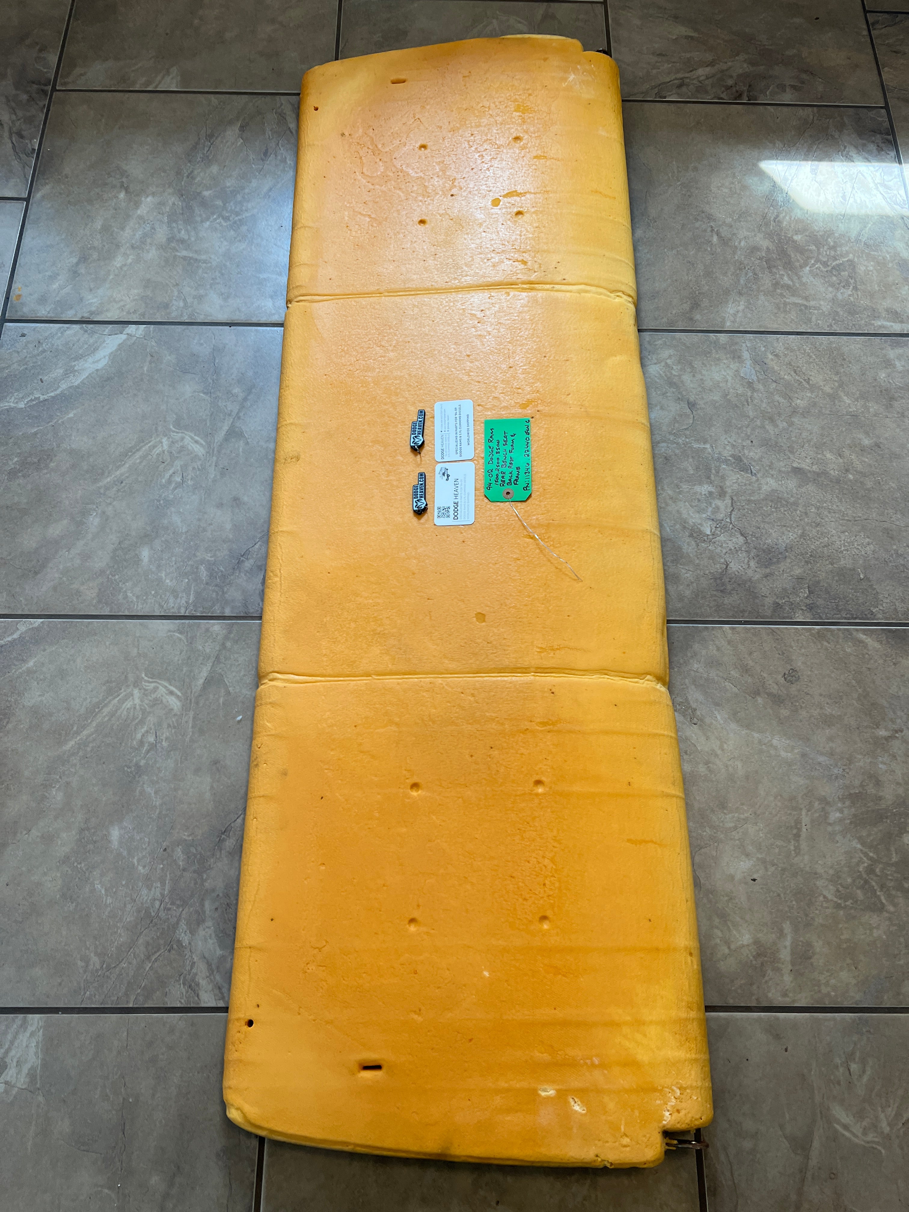 1994-2002 Dodge Ram Rear Bench Seat Back Foam & Frame 1500 2500 3500