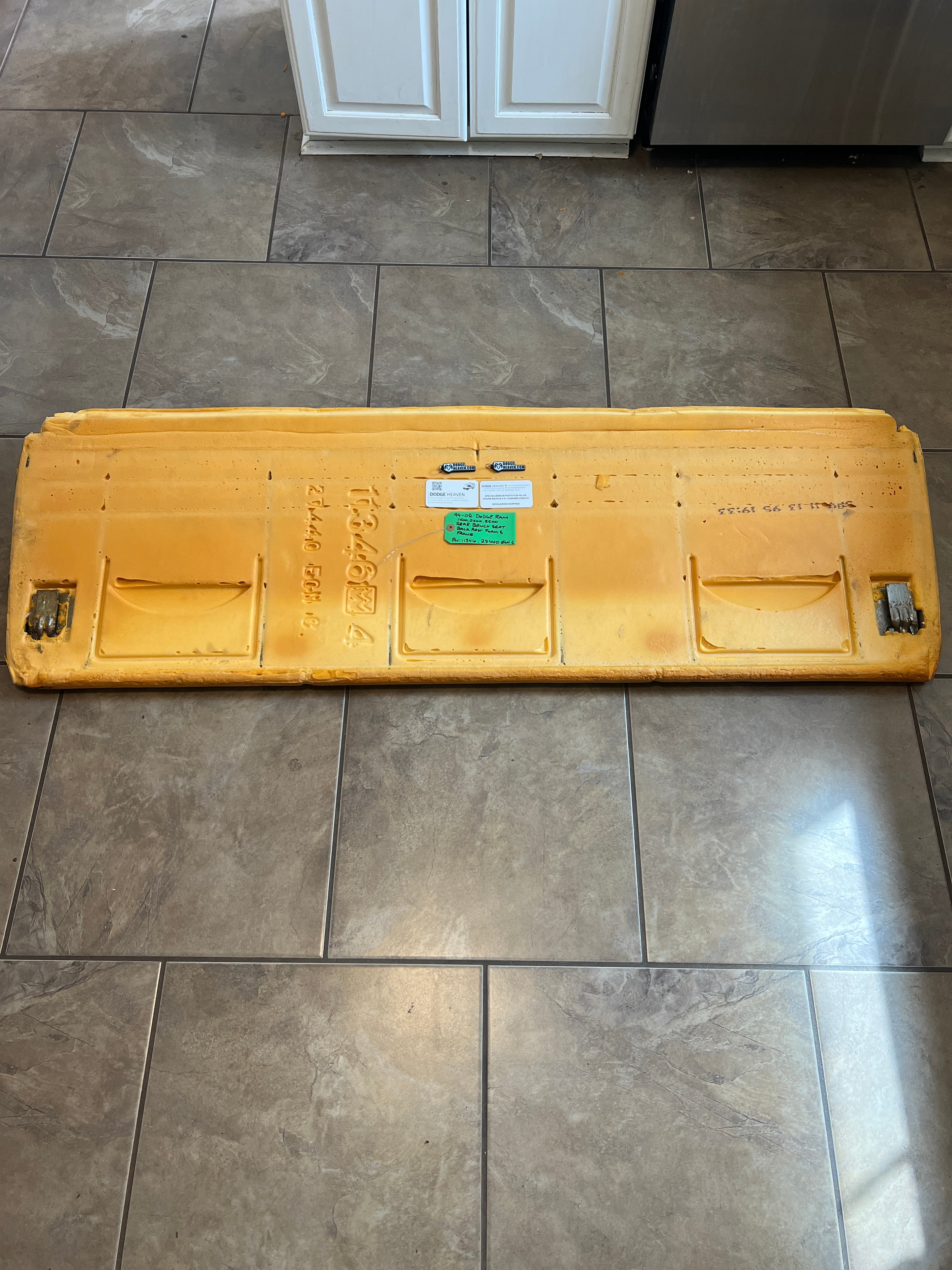1994-2002 Dodge Ram Rear Bench Seat Back Foam & Frame 1500 2500 3500