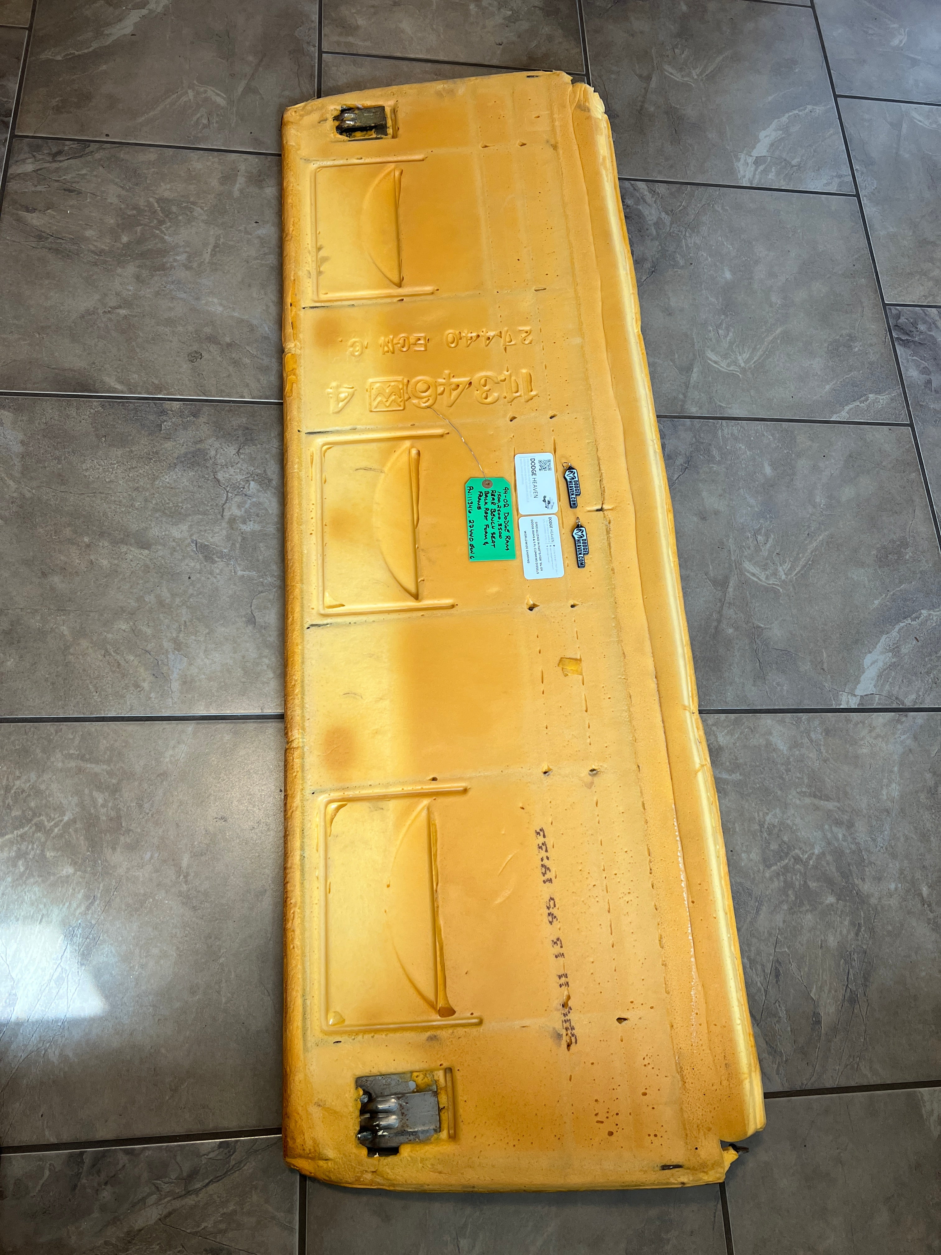 1994-2002 Dodge Ram Rear Bench Seat Back Foam & Frame 1500 2500 3500