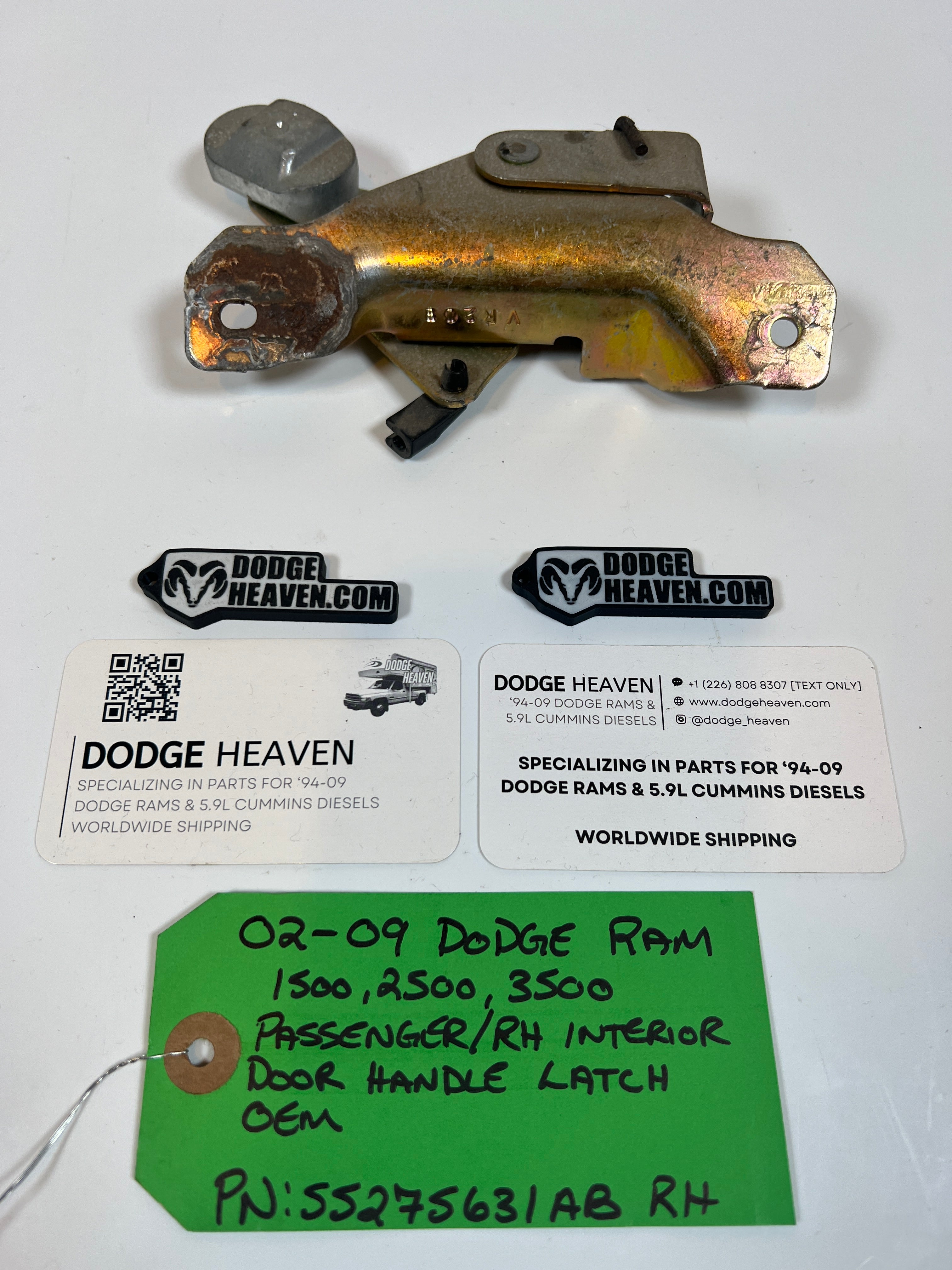 2002-2009 Dodge Ram Passenger Interior Door Handle Latch