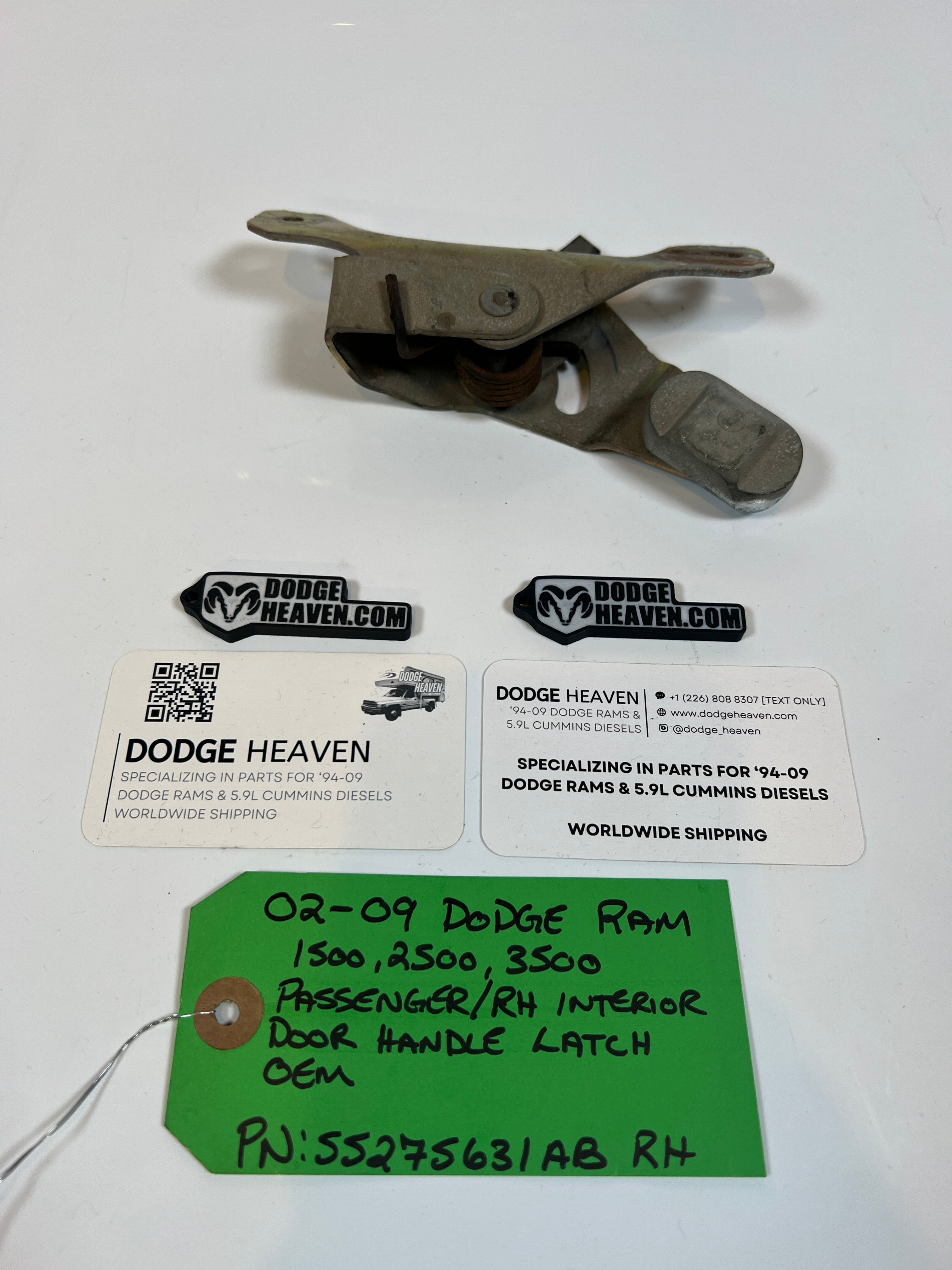 2002-2009 Dodge Ram Passenger Interior Door Handle Latch