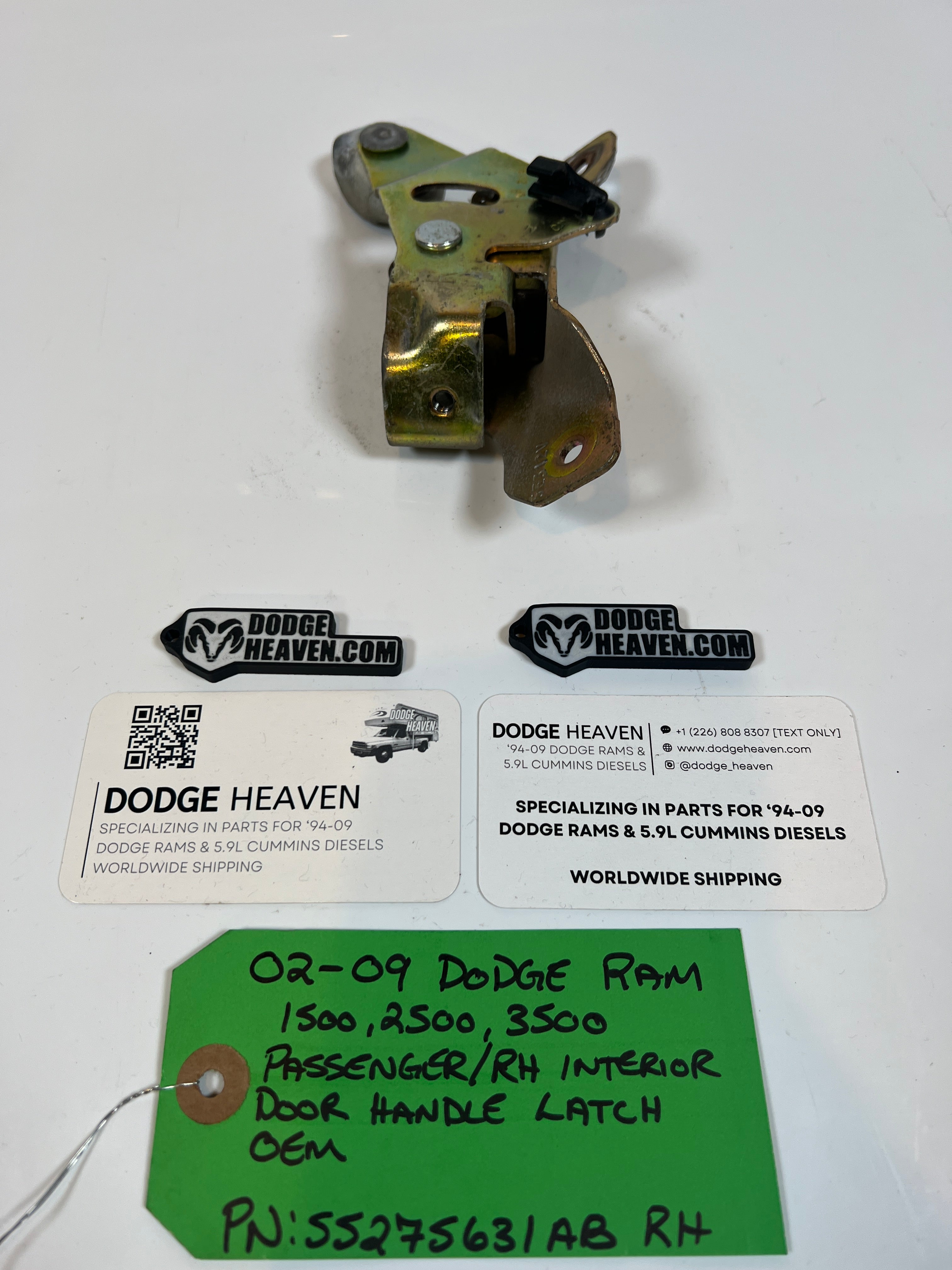 2002-2009 Dodge Ram Passenger Interior Door Handle Latch