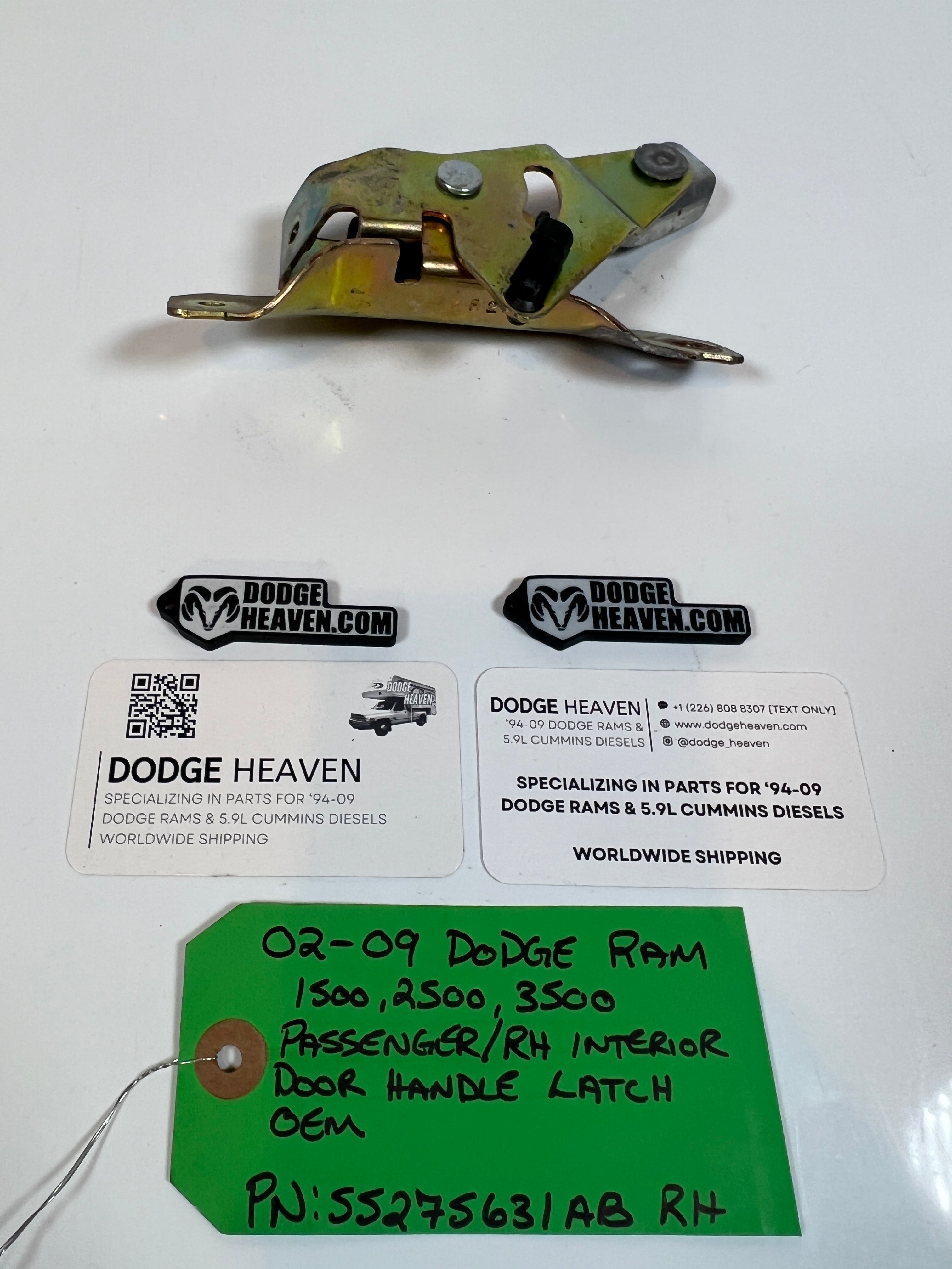 2002-2009 Dodge Ram Passenger Interior Door Handle Latch