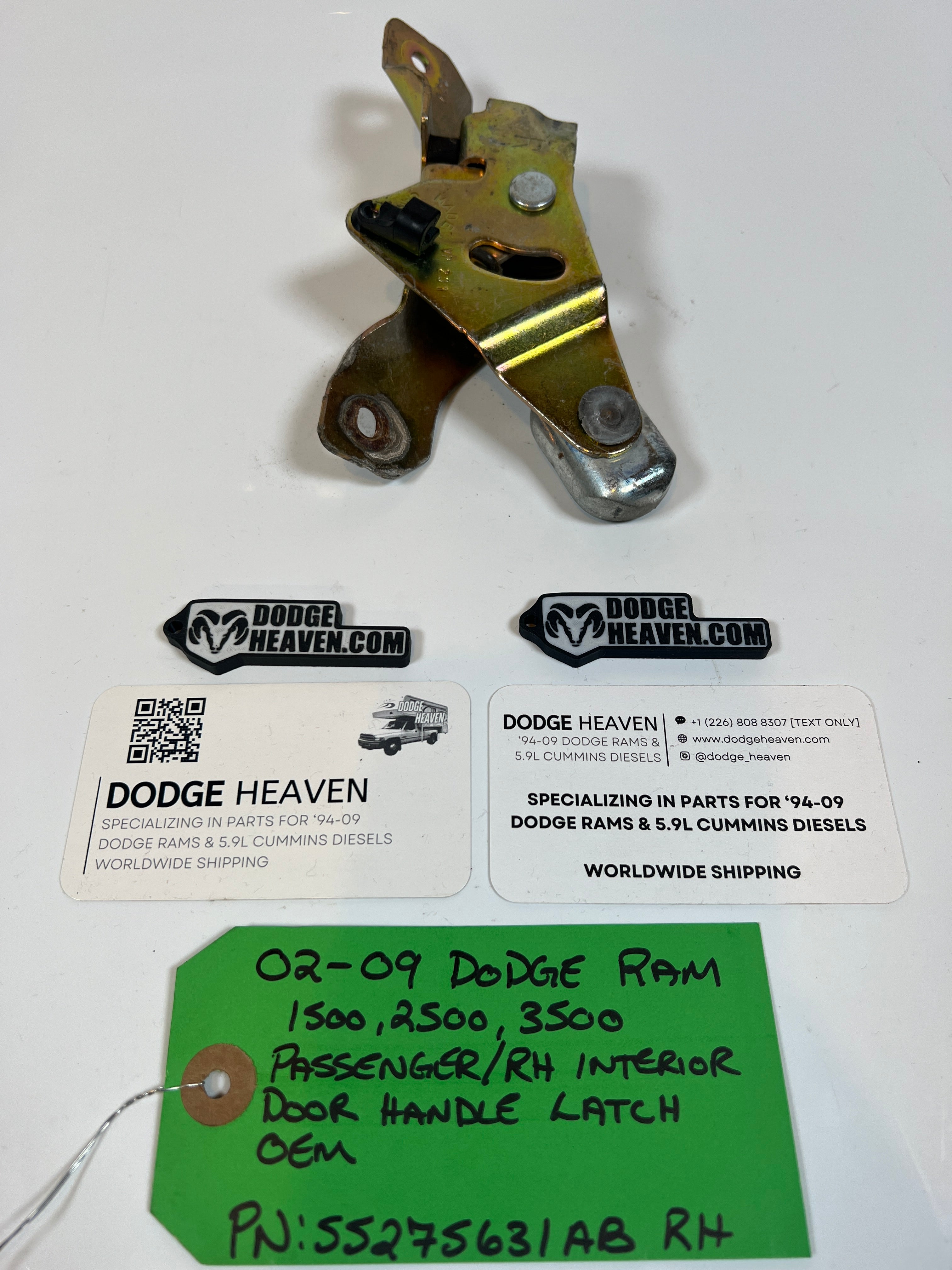 2002-2009 Dodge Ram Passenger Interior Door Handle Latch