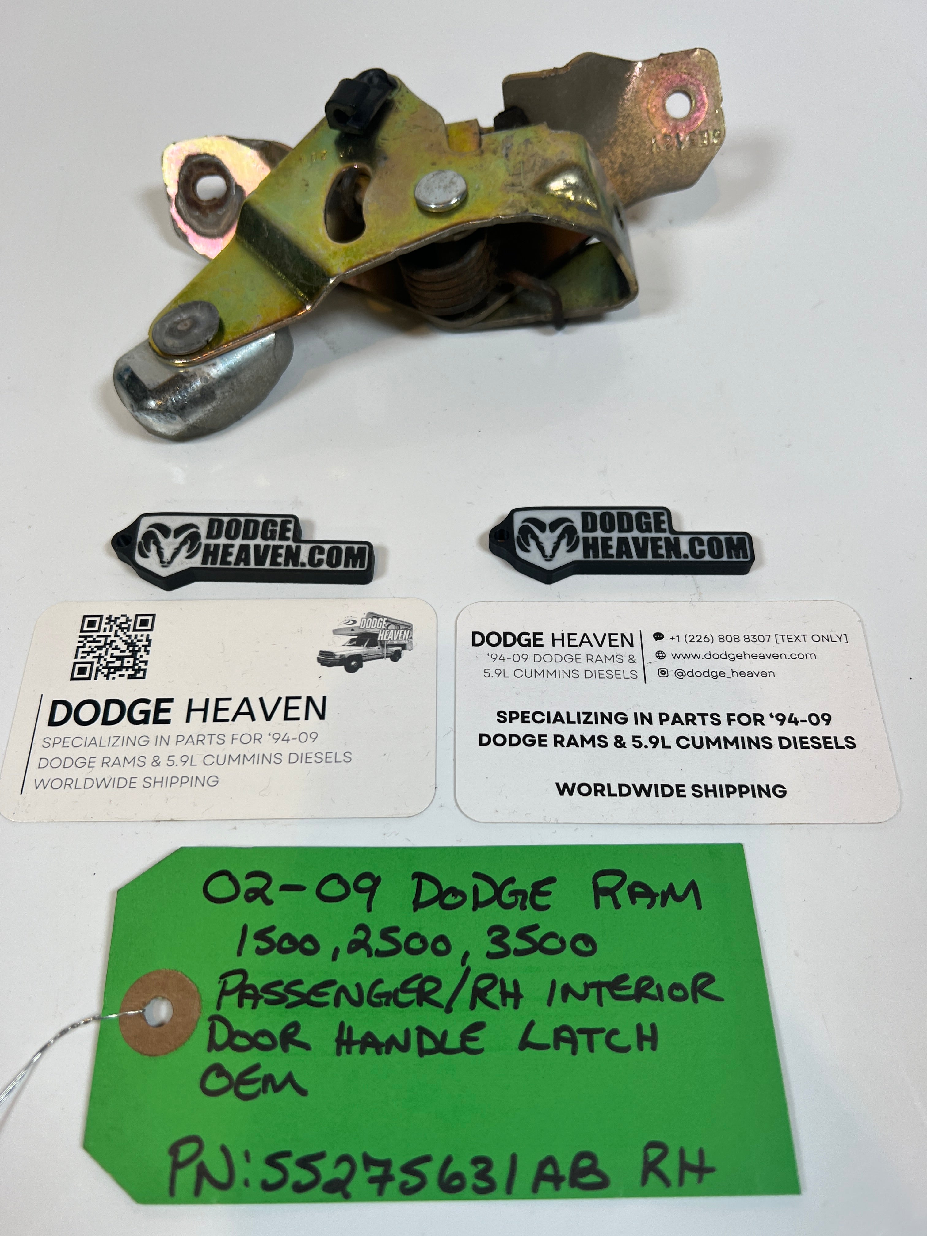 2002-2009 Dodge Ram Passenger Interior Door Handle Latch