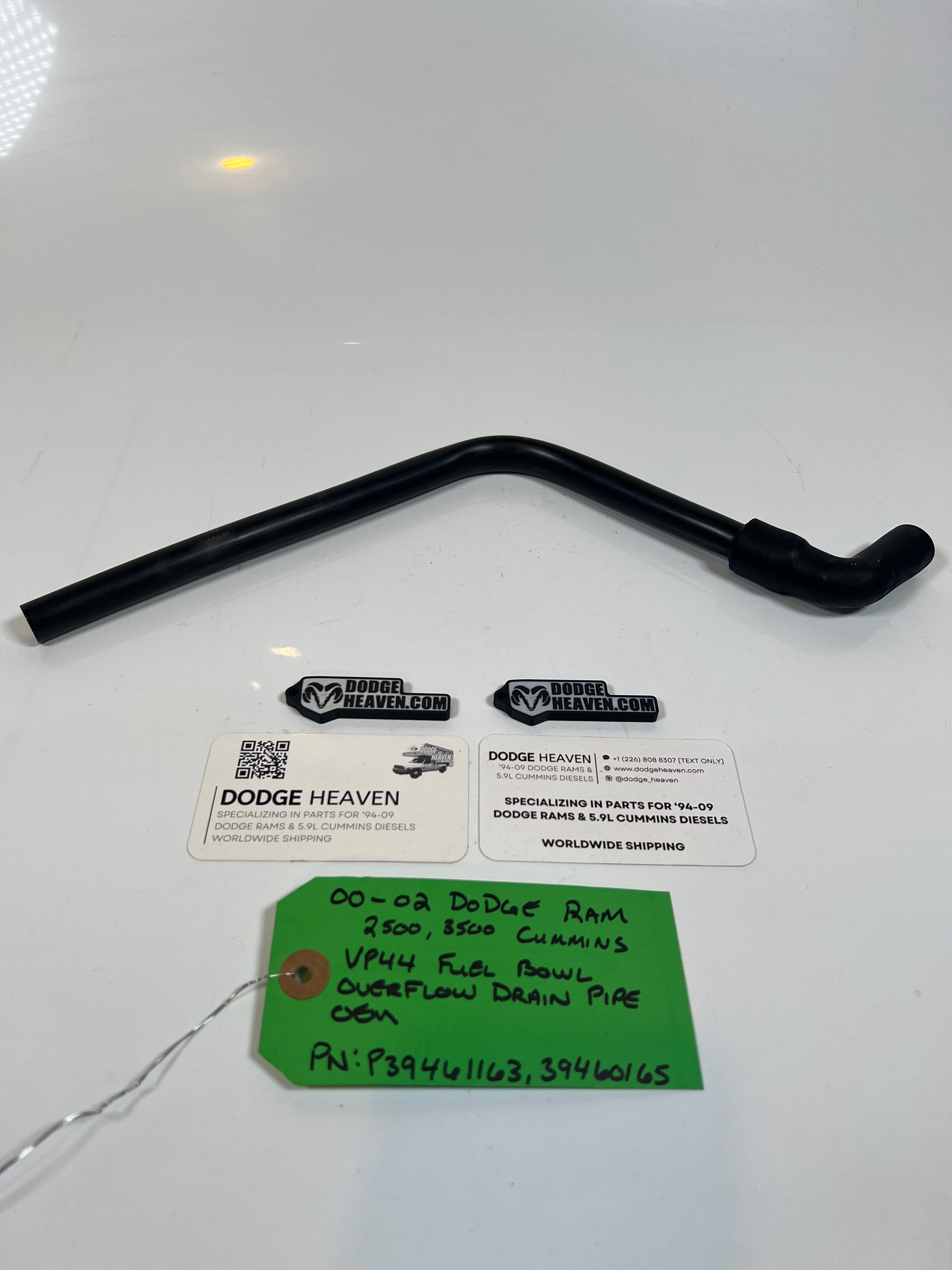 2000-2002 Dodge Ram 24v 5.9l Cummins Fuel Bowl Overflow Drain Tube 2500 3500
