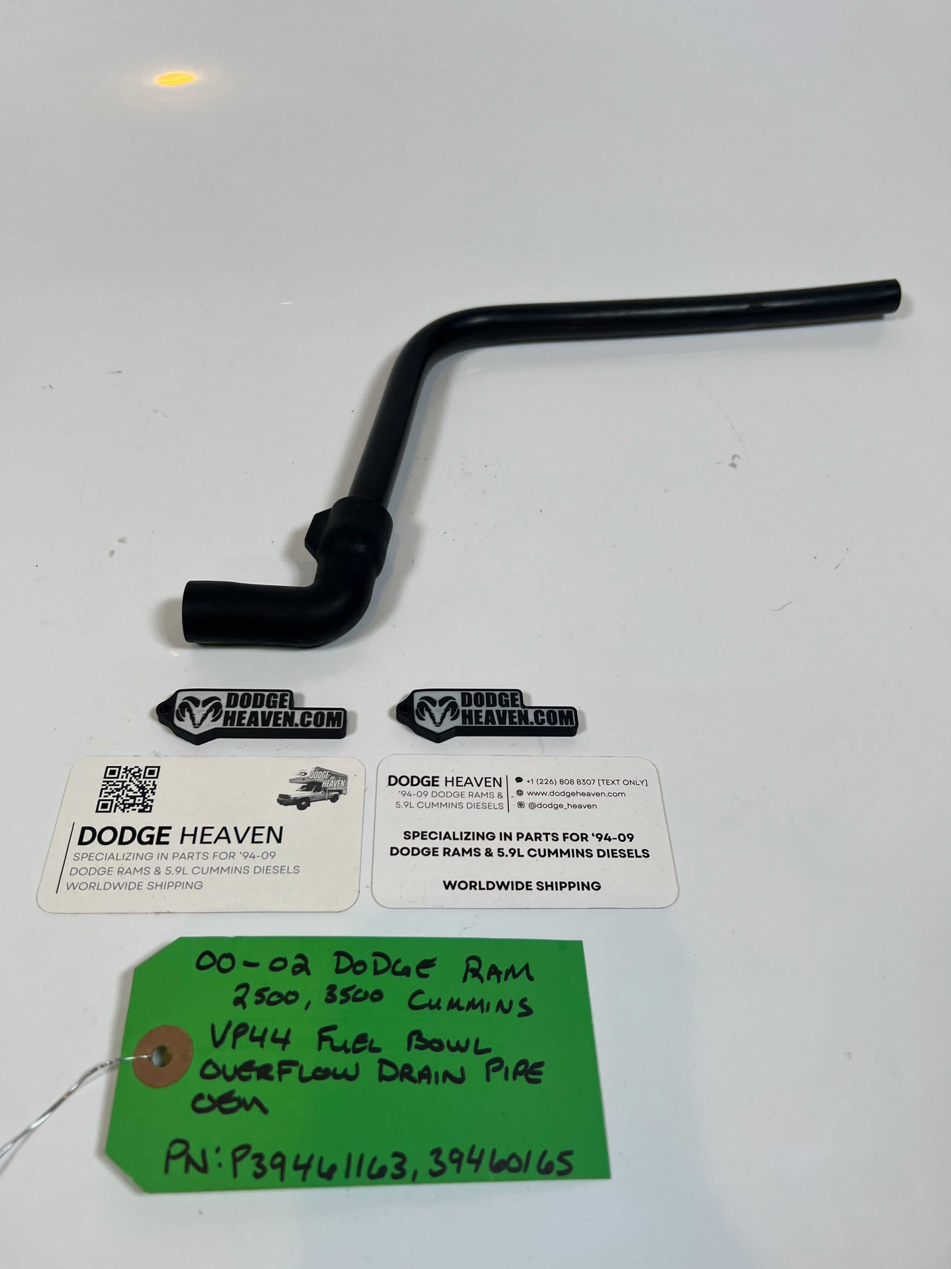 2000-2002 Dodge Ram 24v 5.9l Cummins Fuel Bowl Overflow Drain Tube 2500 3500