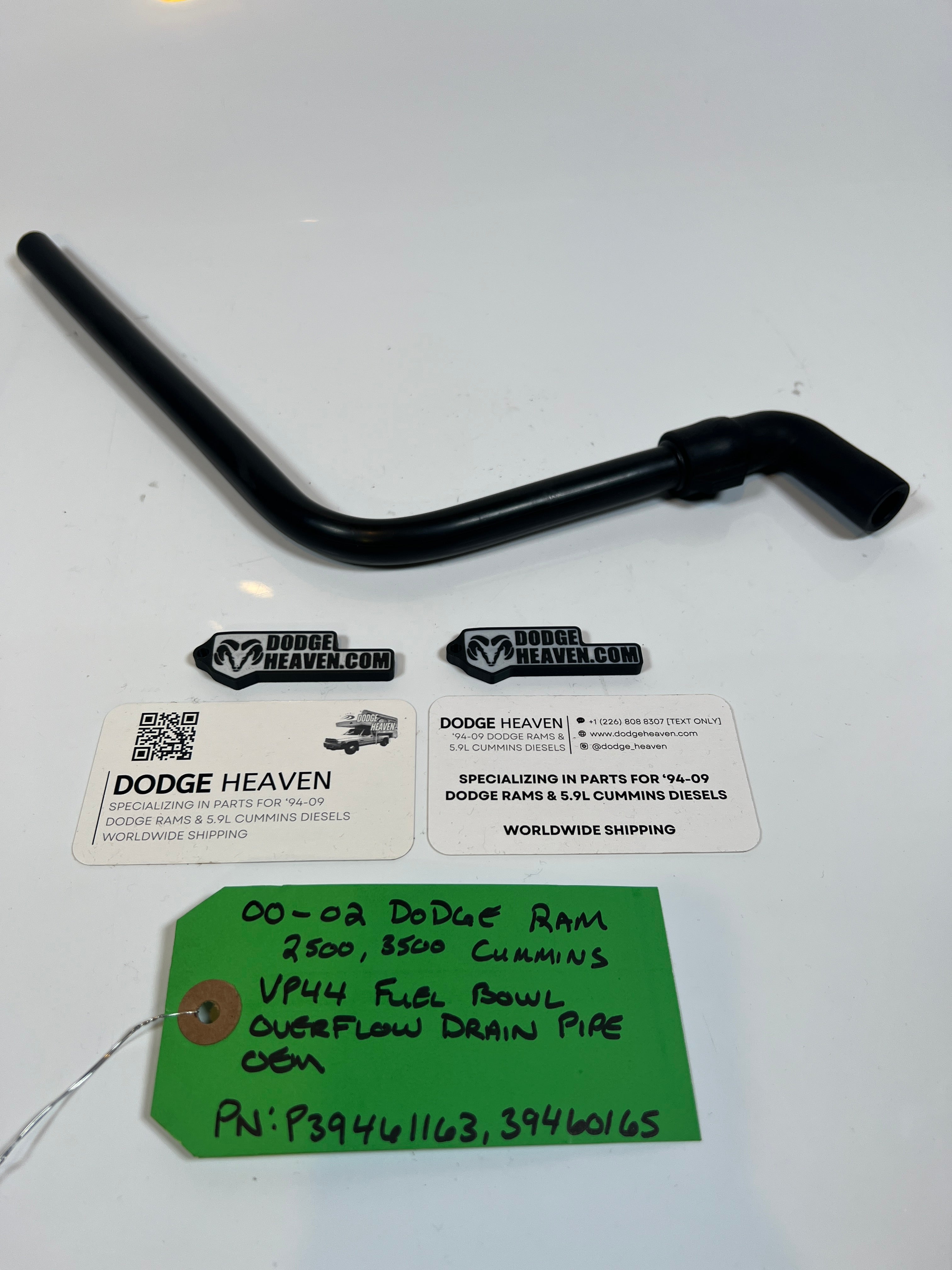 2000-2002 Dodge Ram 24v 5.9l Cummins Fuel Bowl Overflow Drain Tube 2500 3500