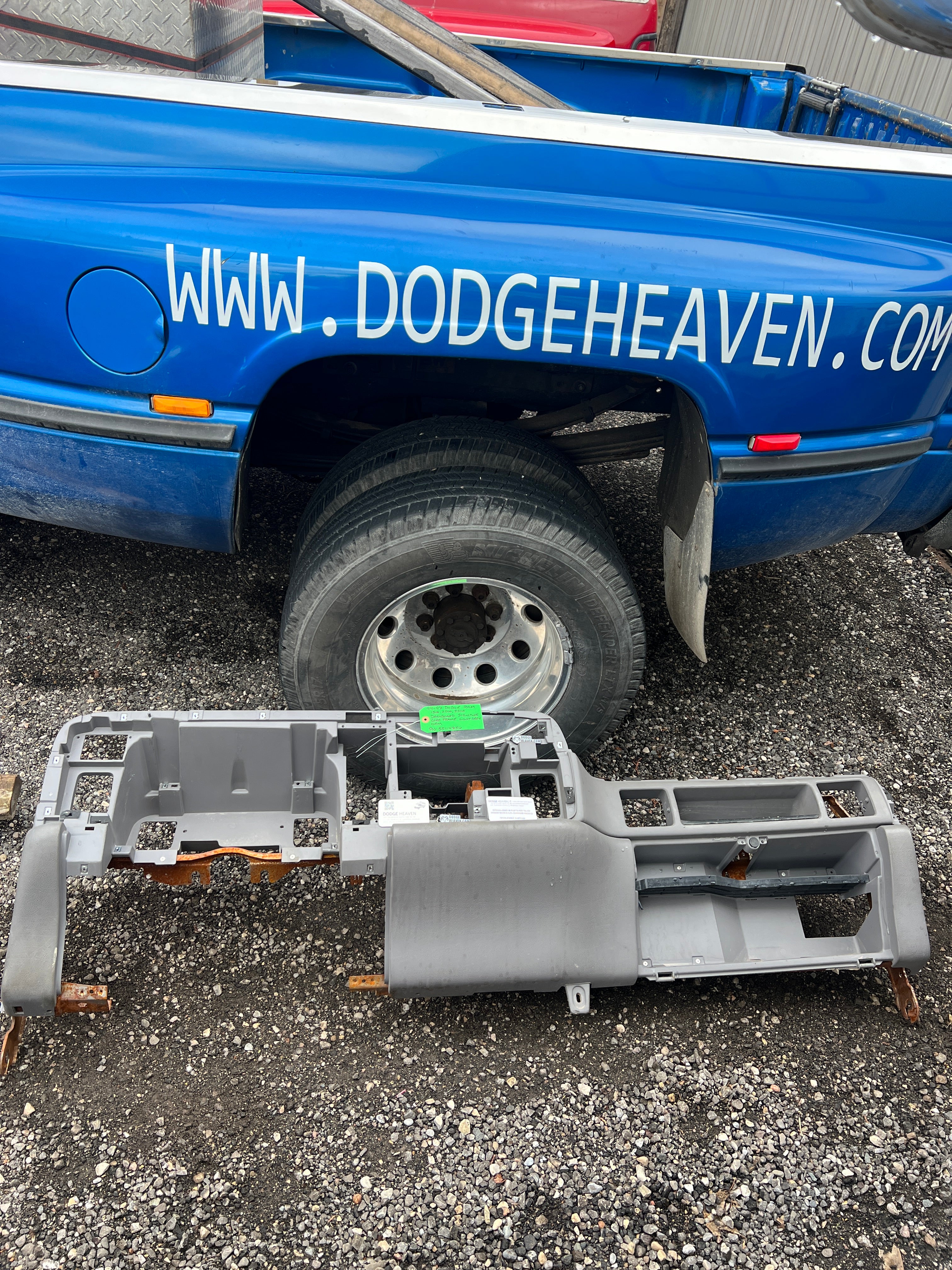 1994-1997 Dodge Ram Dash Core / Frame Structure Light Grey 1500-3500