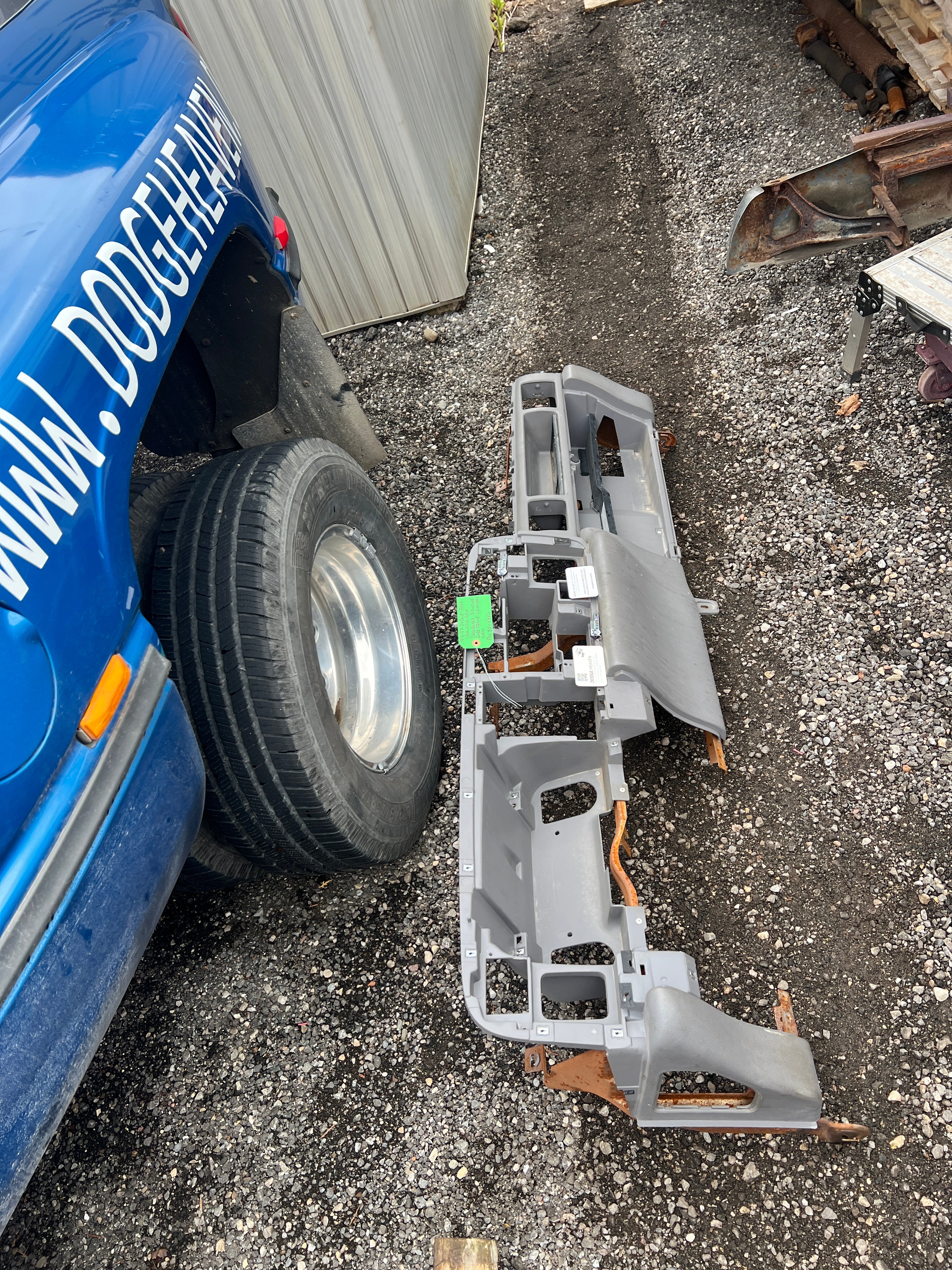 1994-1997 Dodge Ram Dash Core / Frame Structure Light Grey 1500-3500