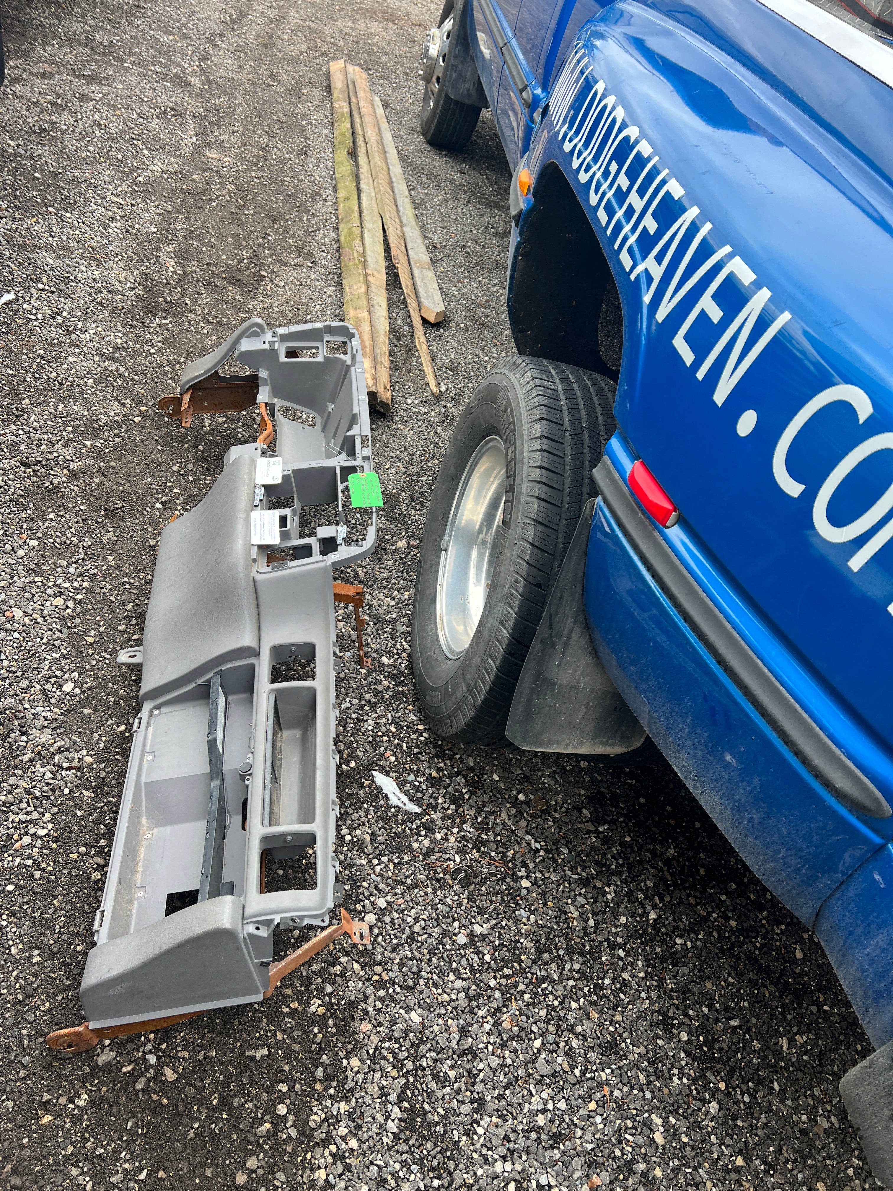 1994-1997 Dodge Ram Dash Core / Frame Structure Light Grey 1500-3500