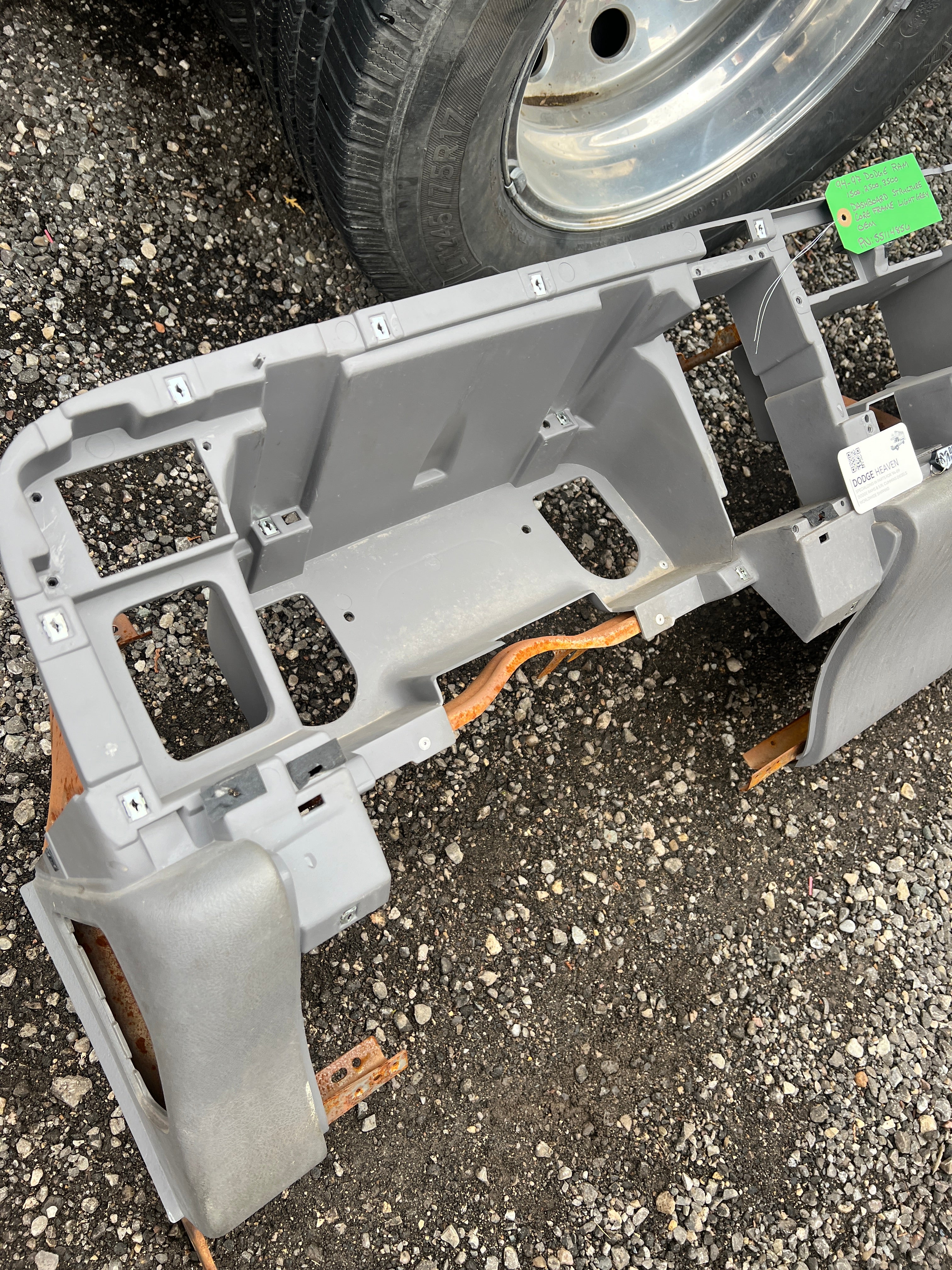 1994-1997 Dodge Ram Dash Core / Frame Structure Light Grey 1500-3500